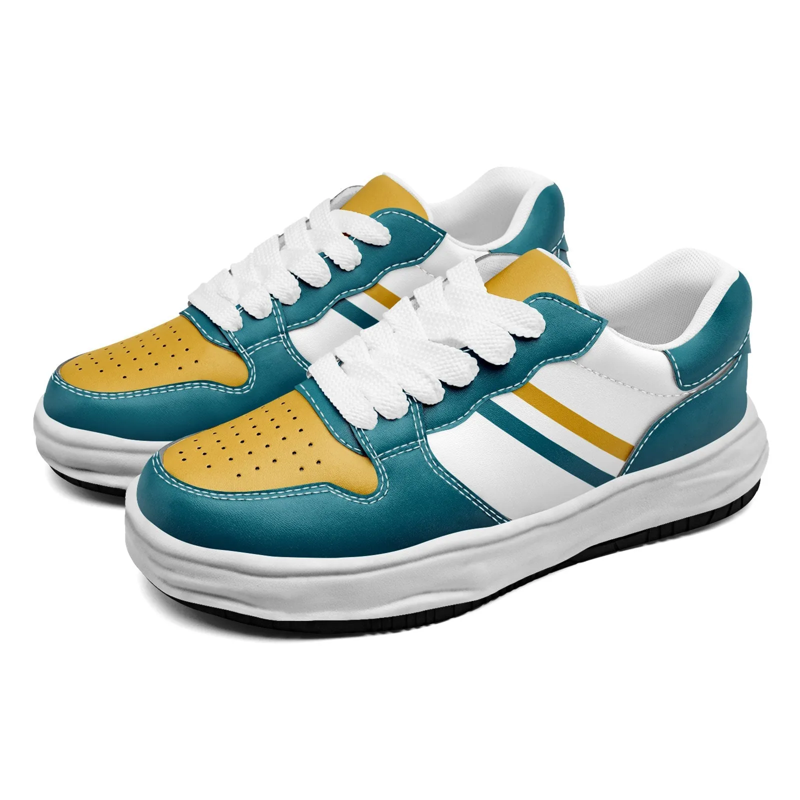 Corporate Gifts,Custom Green Yellow Jacksonville Shoes Personalized Sneaker FN032-D020389-16