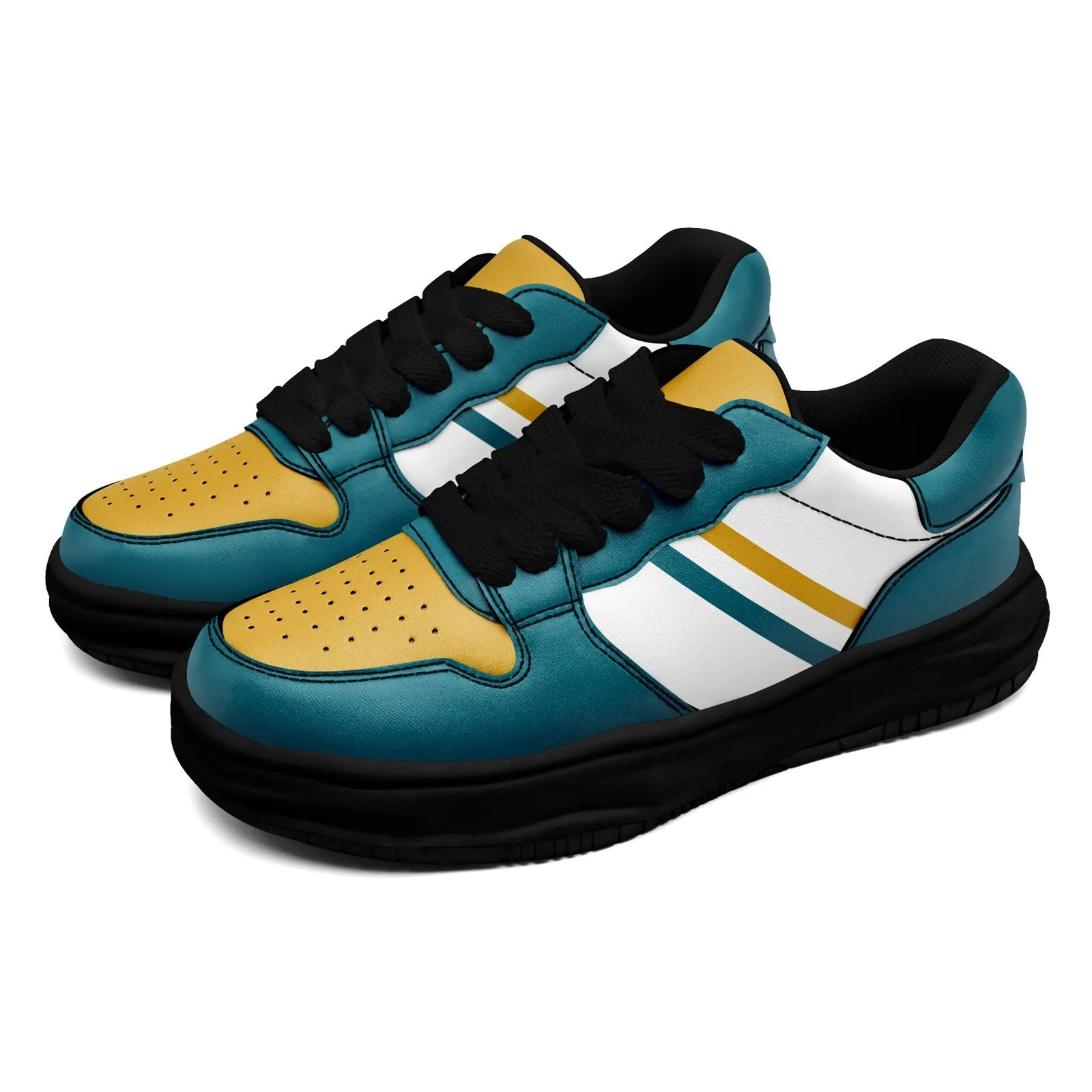 Corporate Gifts,Custom Green Yellow Jacksonville Shoes Personalized Sneaker FN032-D020389-16