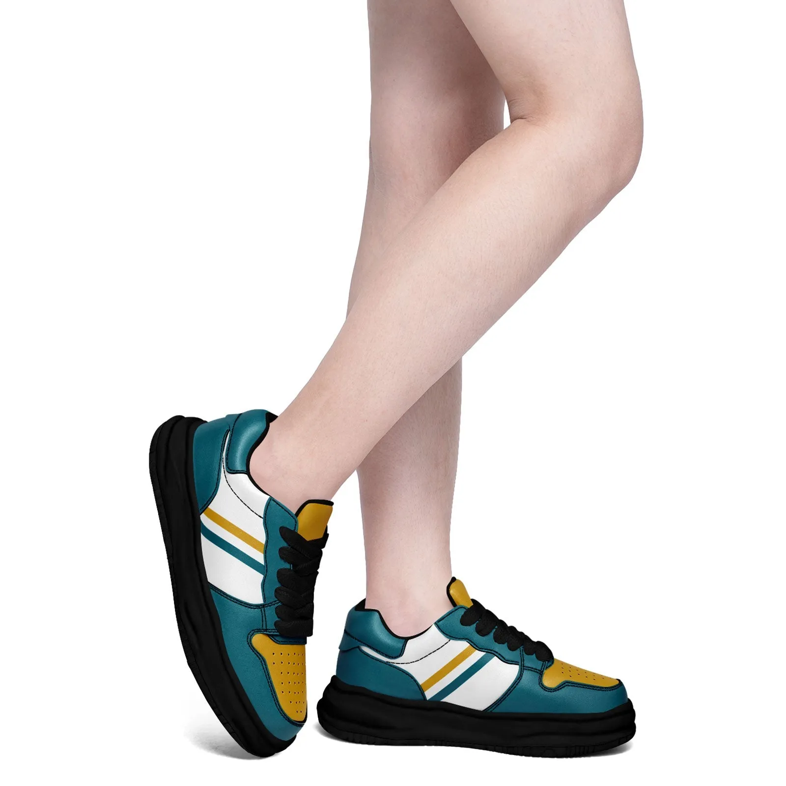 Corporate Gifts,Custom Green Yellow Jacksonville Shoes Personalized Sneaker FN032-D020389-16