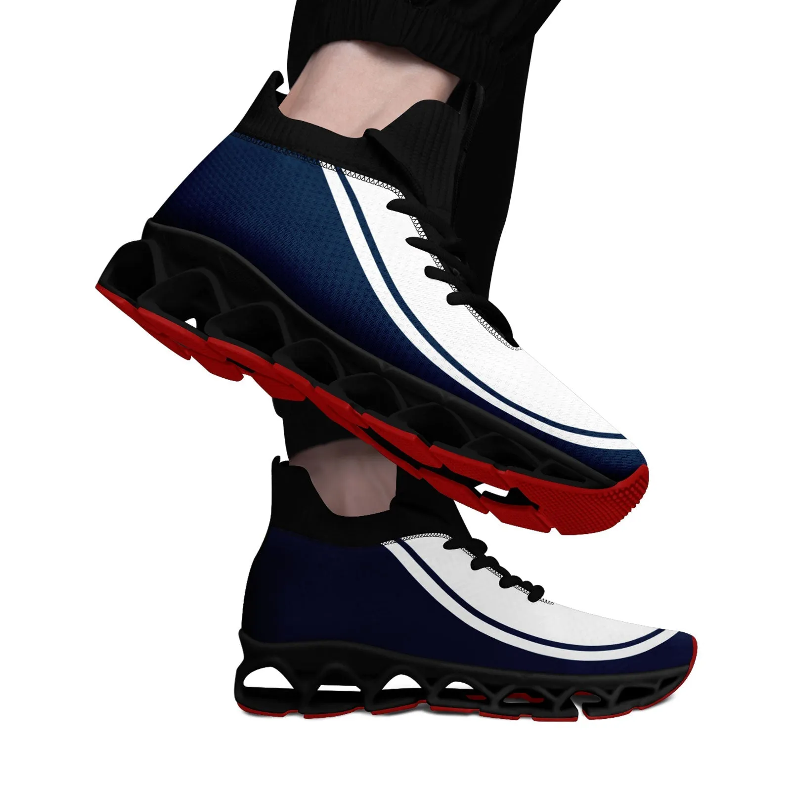 Corporate Gifts,Custom Navy White Maxsoul Shoes Personalized Sneaker FN030XD-D020388-24