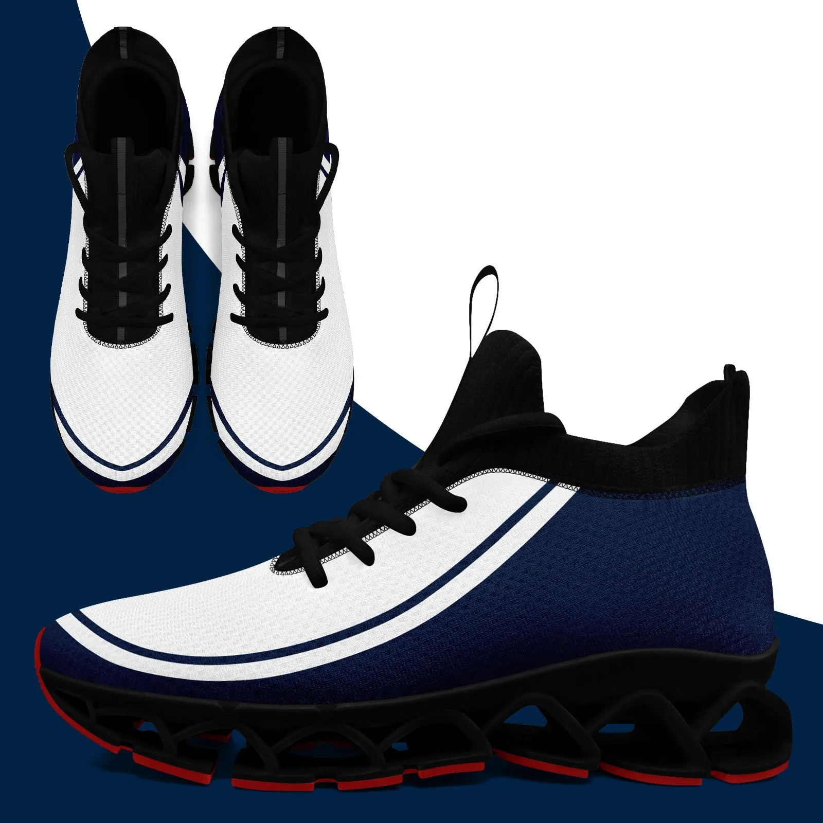 Corporate Gifts,Custom Navy White Maxsoul Shoes Personalized Sneaker FN030XD-D020388-24