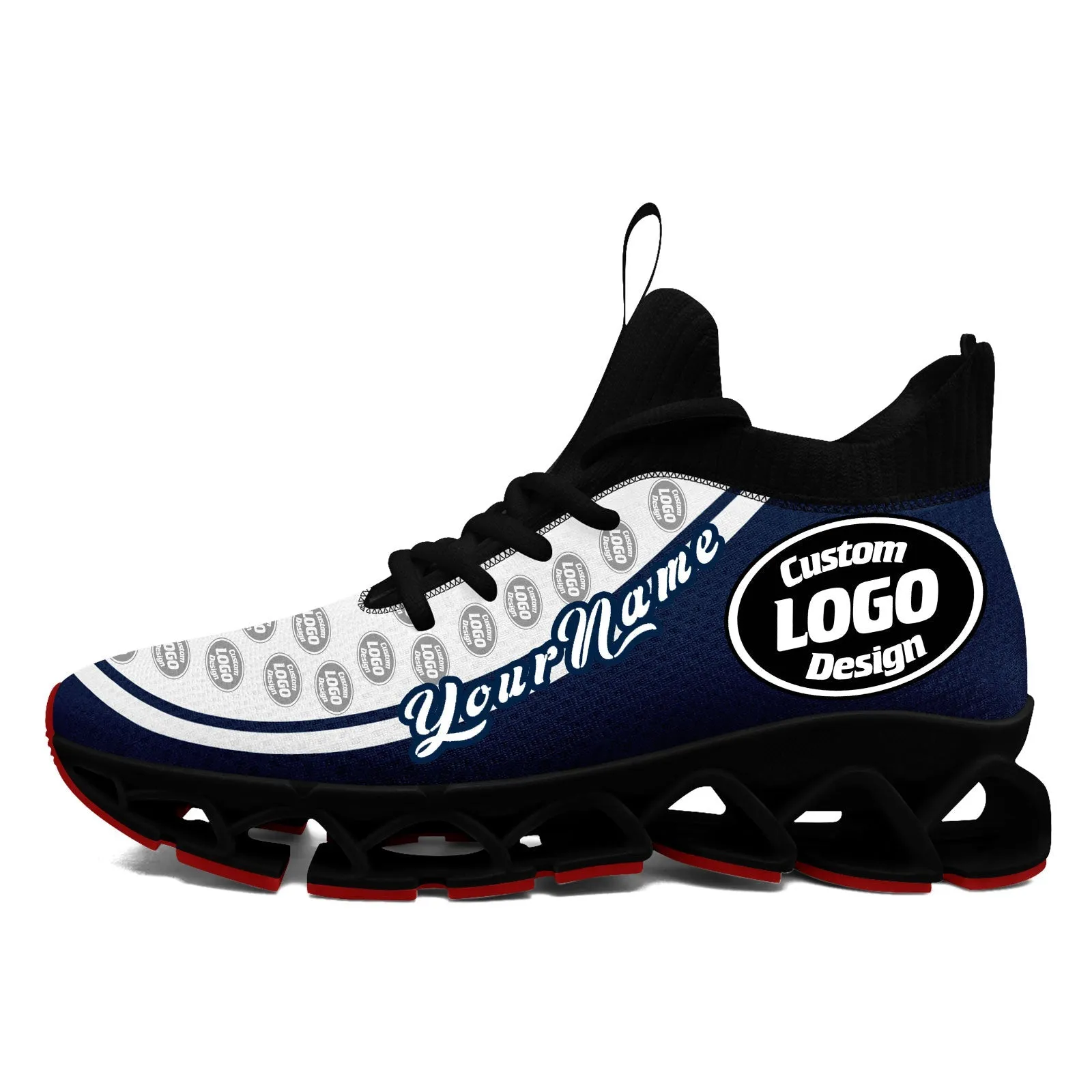 Corporate Gifts,Custom Navy White Maxsoul Shoes Personalized Sneaker FN030XD-D020388-24