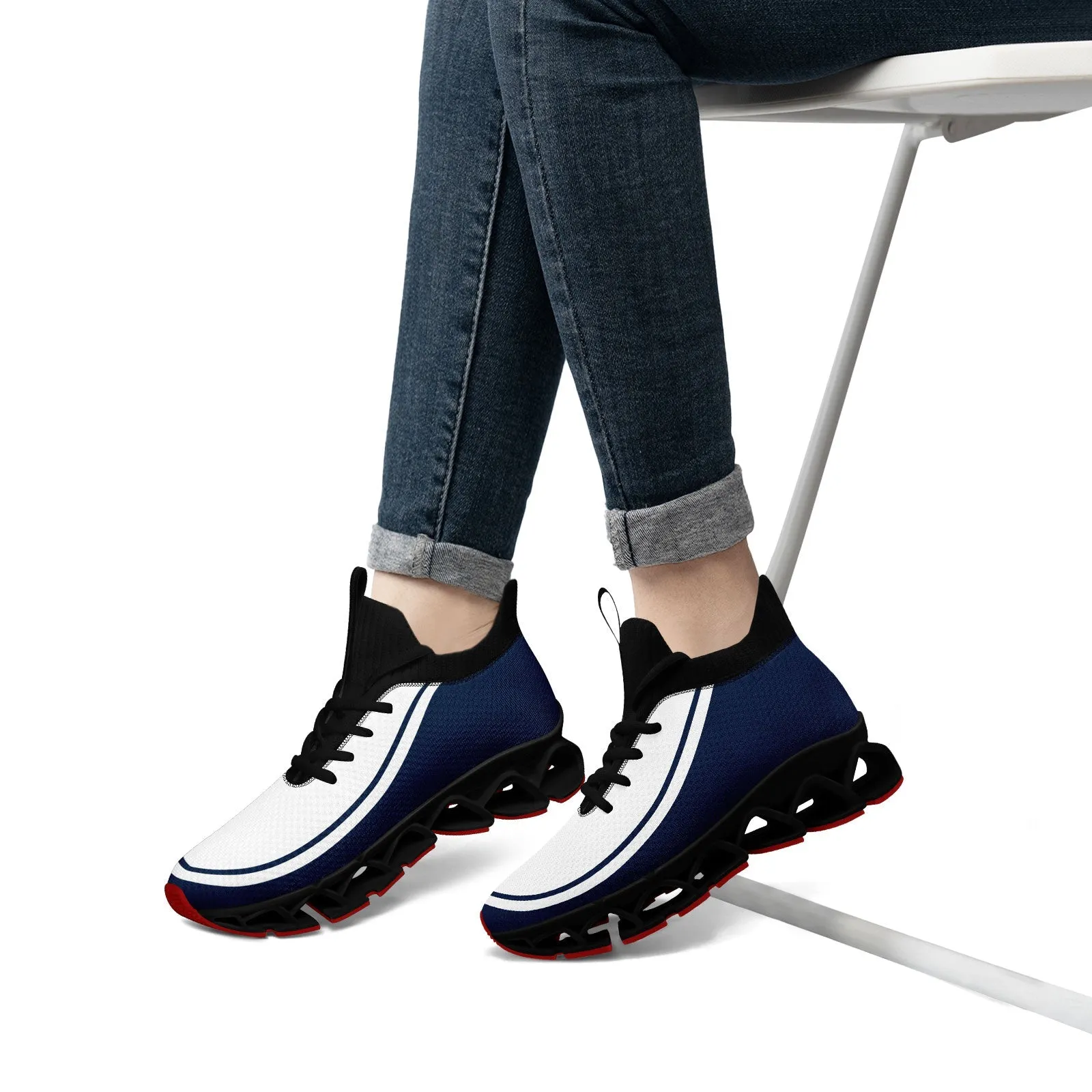 Corporate Gifts,Custom Navy White Maxsoul Shoes Personalized Sneaker FN030XD-D020388-24