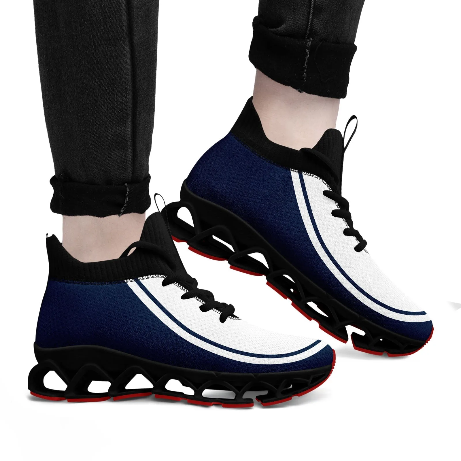 Corporate Gifts,Custom Navy White Maxsoul Shoes Personalized Sneaker FN030XD-D020388-24