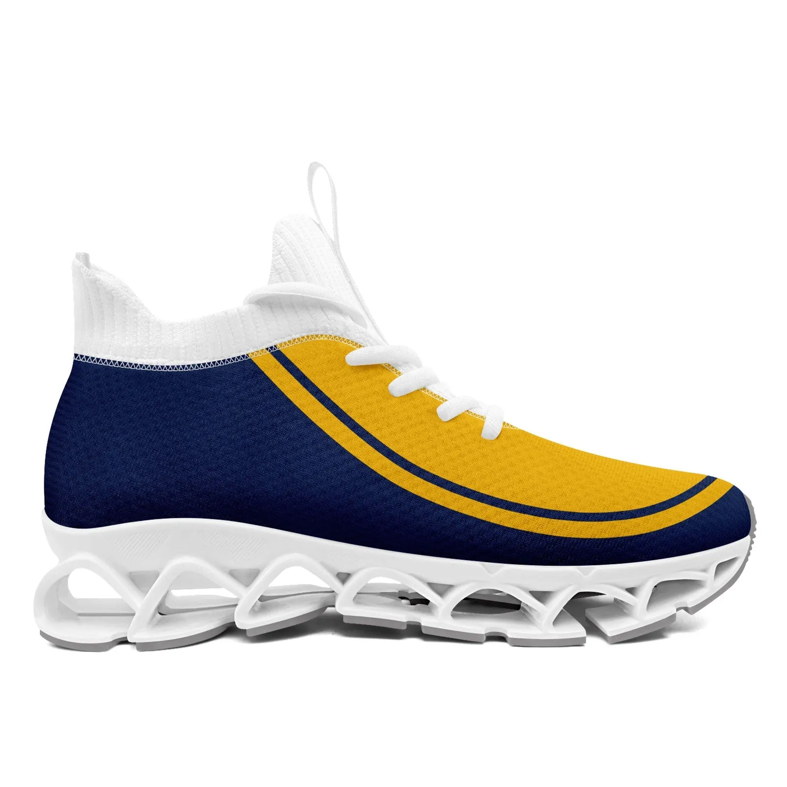 Corporate Gifts,Custom Navy Yellow Maxsoul Shoes Personalized Sneaker FN030XD-D020388-13