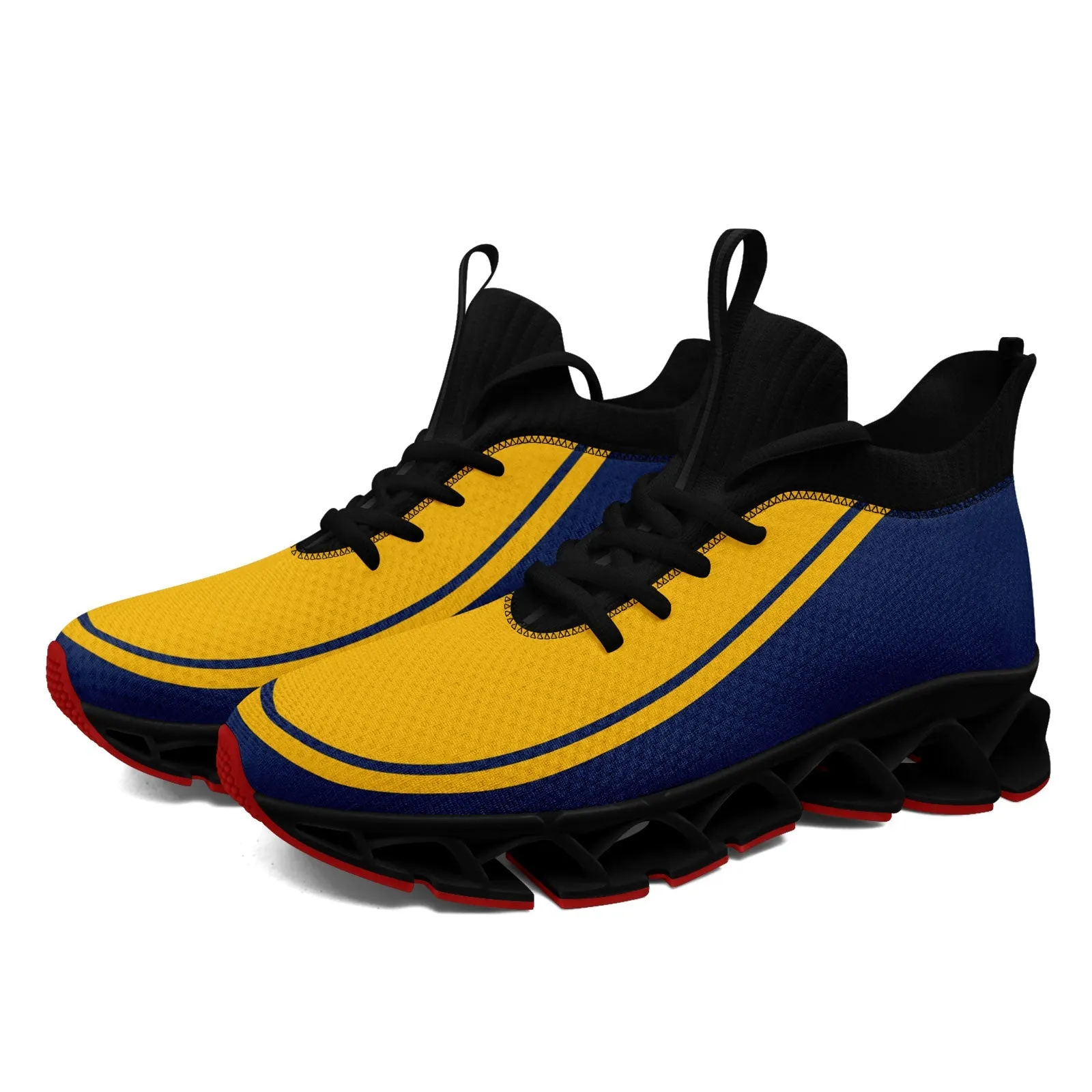 Corporate Gifts,Custom Navy Yellow Maxsoul Shoes Personalized Sneaker FN030XD-D020388-13