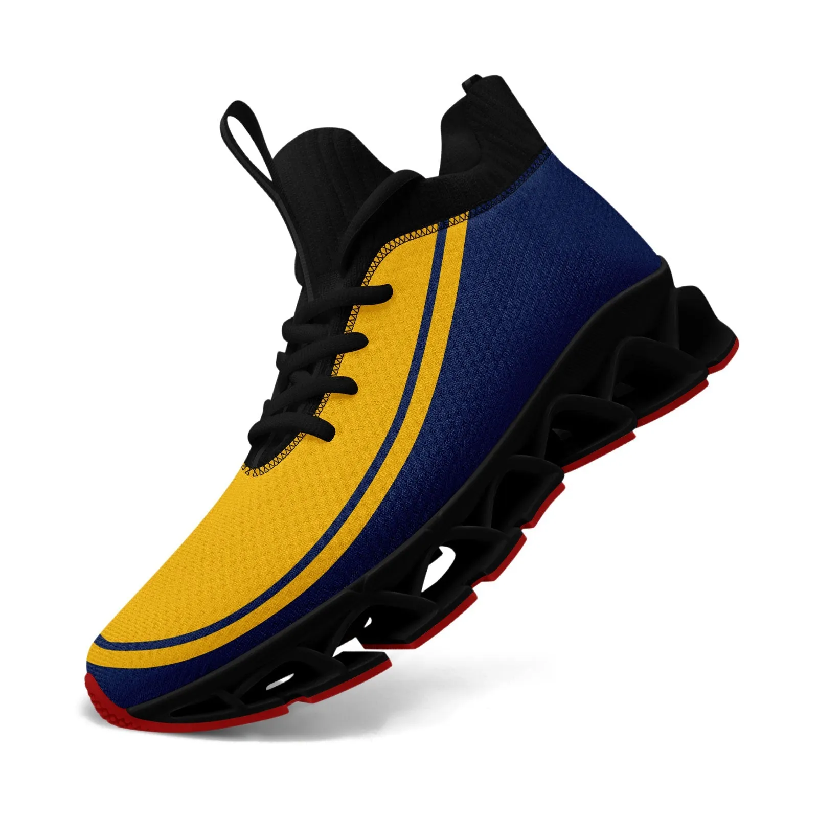 Corporate Gifts,Custom Navy Yellow Maxsoul Shoes Personalized Sneaker FN030XD-D020388-13