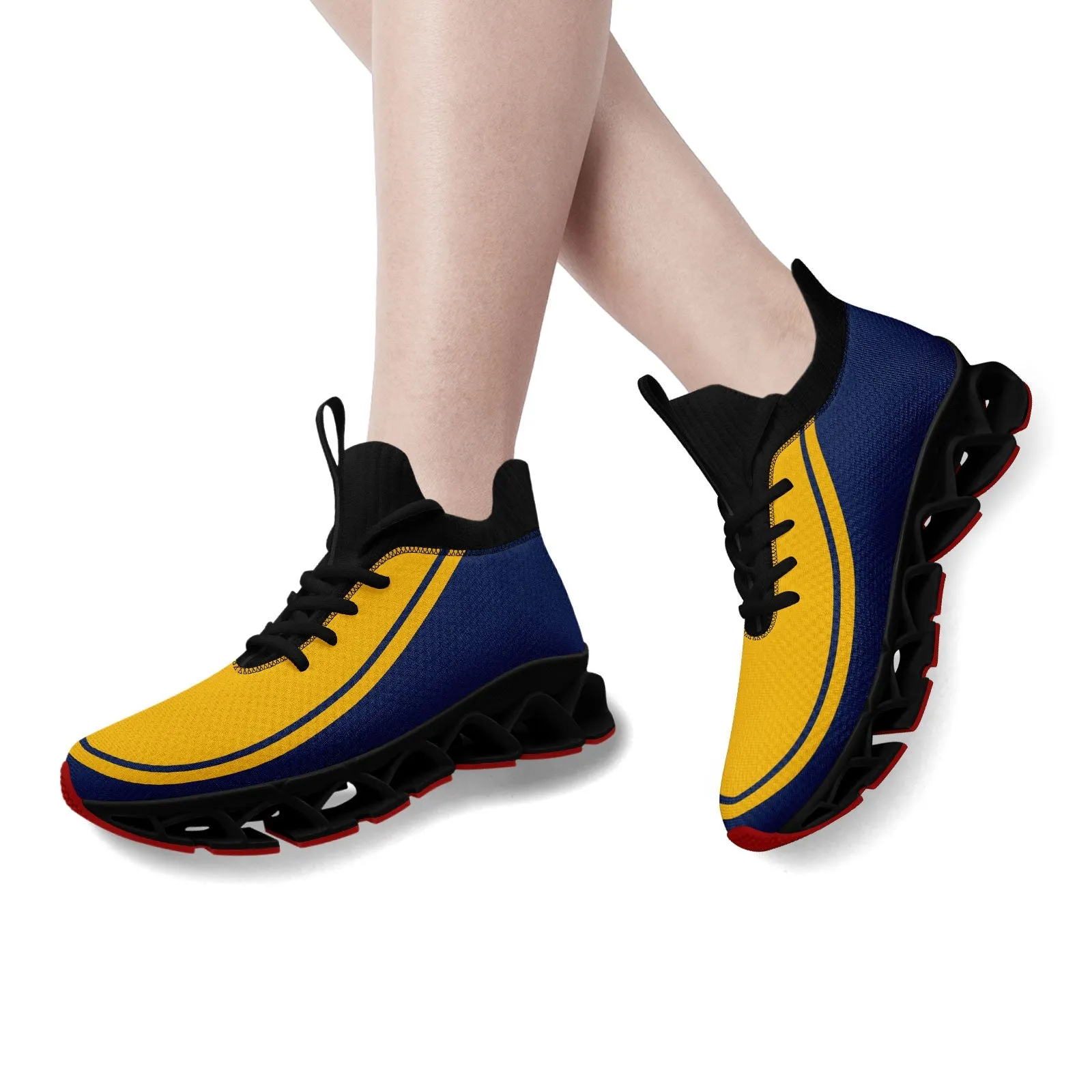 Corporate Gifts,Custom Navy Yellow Maxsoul Shoes Personalized Sneaker FN030XD-D020388-13