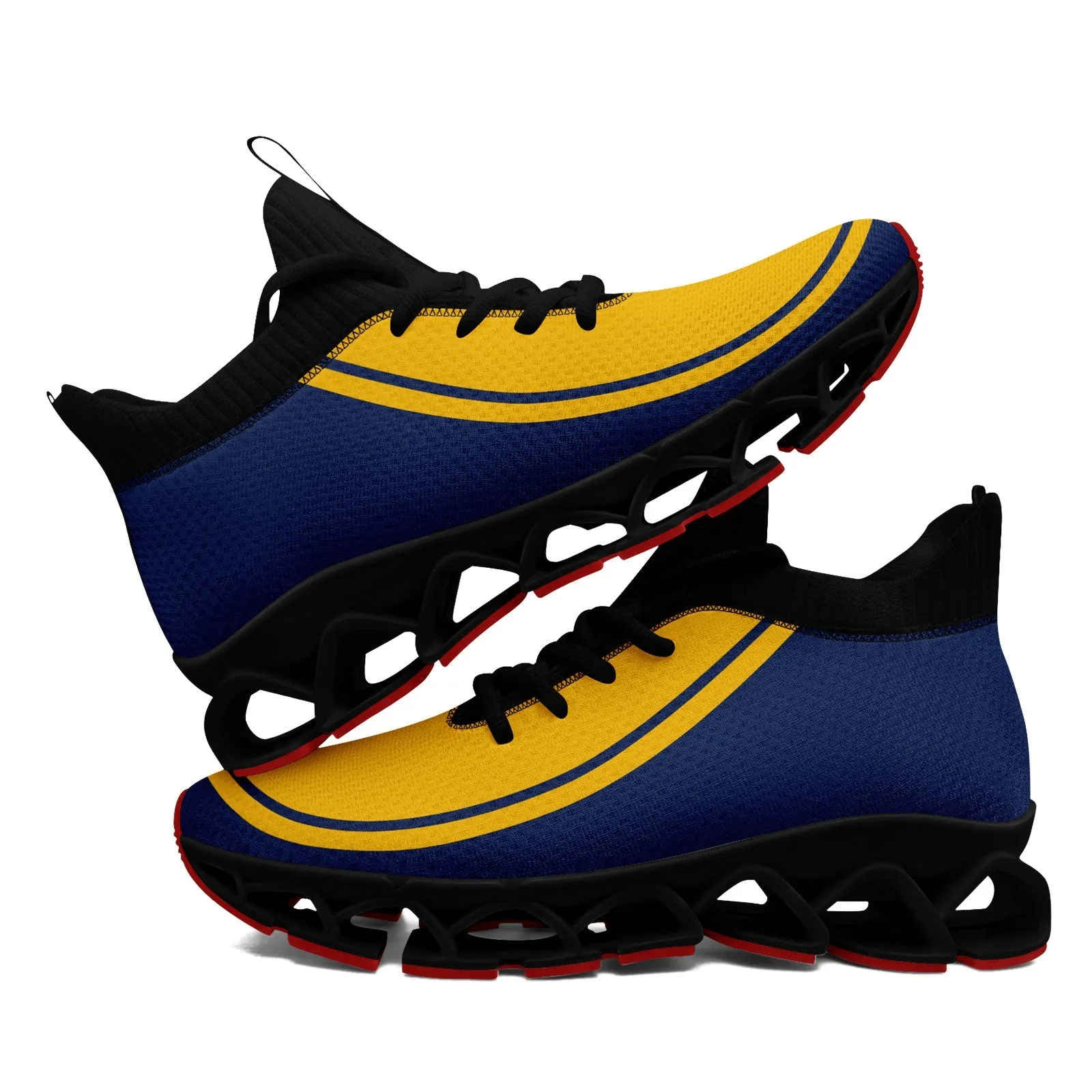 Corporate Gifts,Custom Navy Yellow Maxsoul Shoes Personalized Sneaker FN030XD-D020388-13