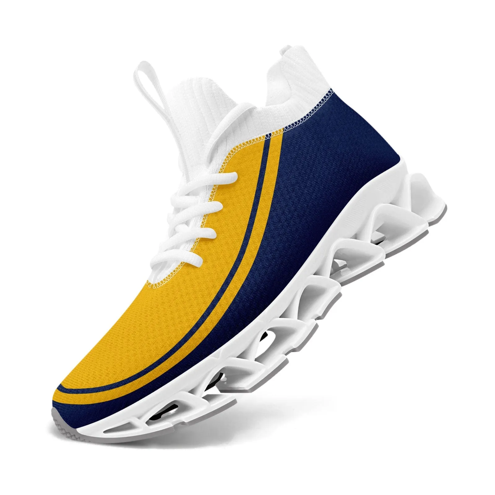 Corporate Gifts,Custom Navy Yellow Maxsoul Shoes Personalized Sneaker FN030XD-D020388-13