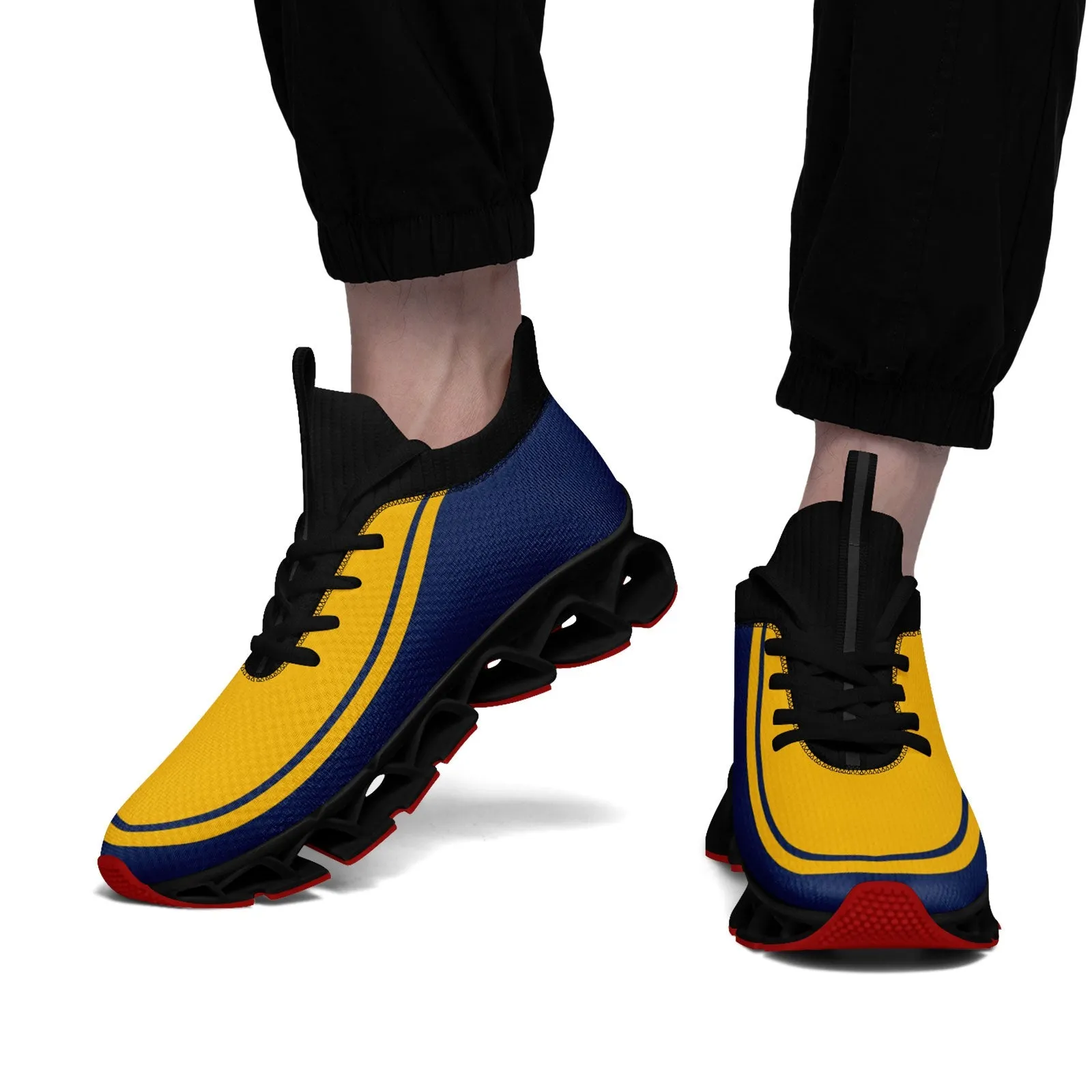 Corporate Gifts,Custom Navy Yellow Maxsoul Shoes Personalized Sneaker FN030XD-D020388-13