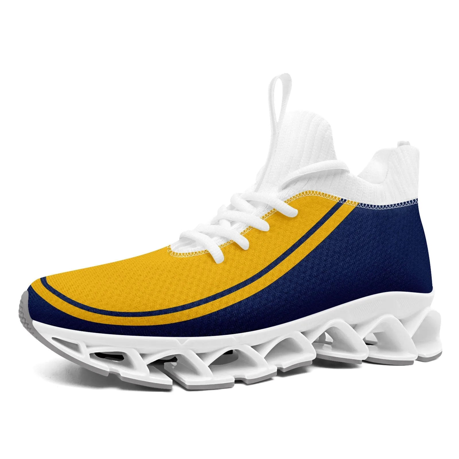 Corporate Gifts,Custom Navy Yellow Maxsoul Shoes Personalized Sneaker FN030XD-D020388-13