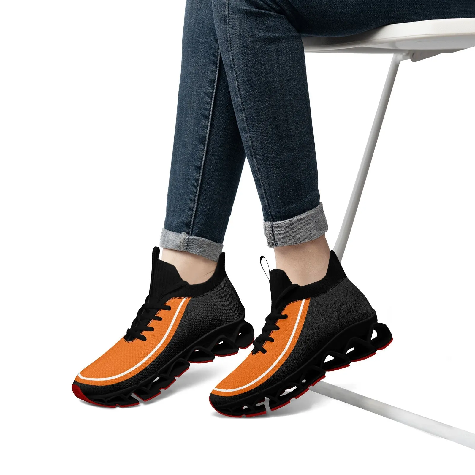 Corporate Gifts,Custom Orange Dark Gray Maxsoul Shoes Personalized Sneaker FN030XD-D020388-4