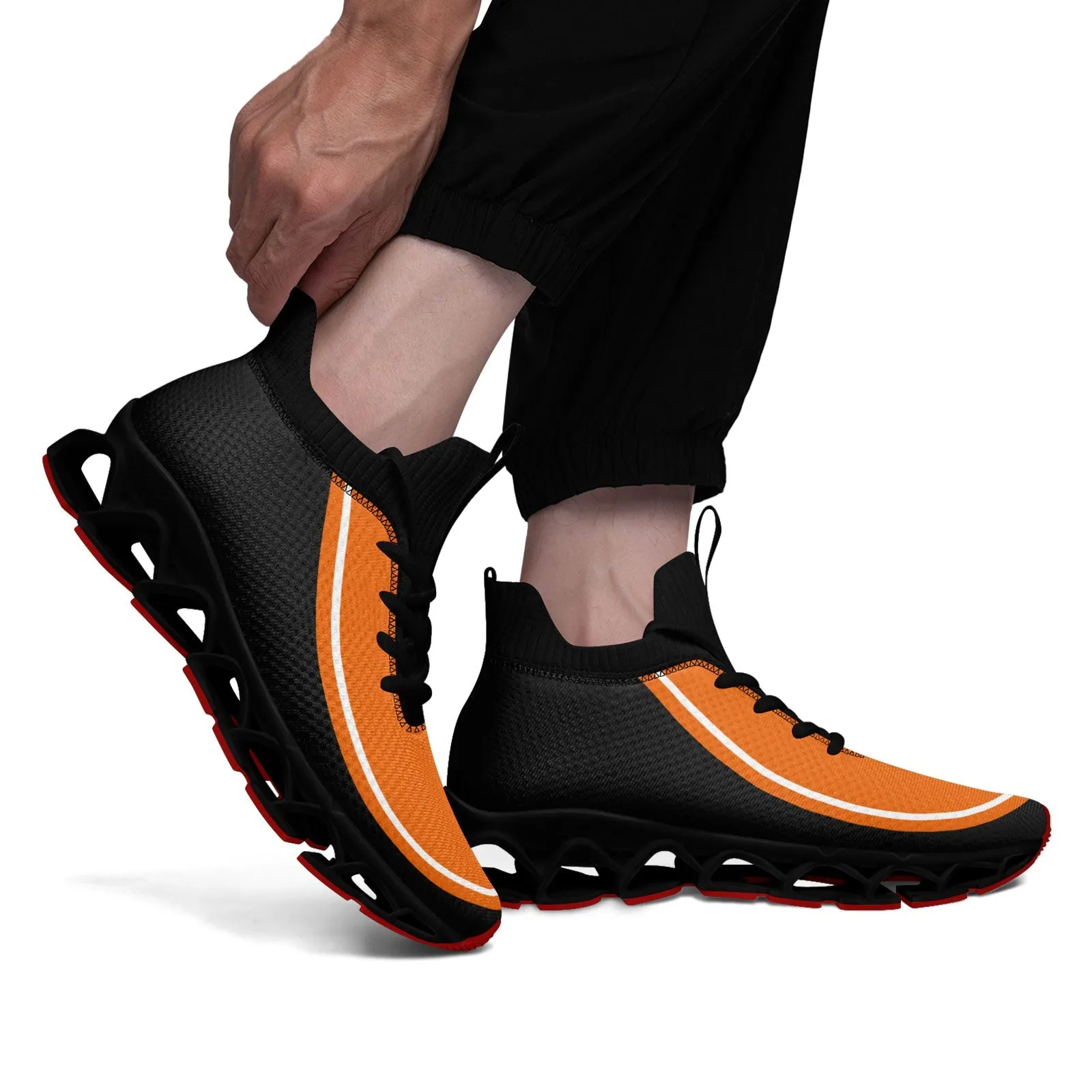 Corporate Gifts,Custom Orange Dark Gray Maxsoul Shoes Personalized Sneaker FN030XD-D020388-4
