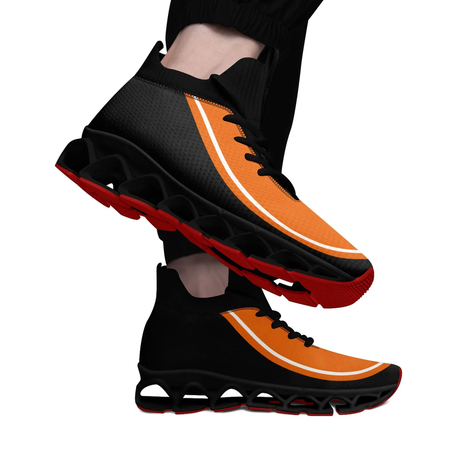 Corporate Gifts,Custom Orange Dark Gray Maxsoul Shoes Personalized Sneaker FN030XD-D020388-4