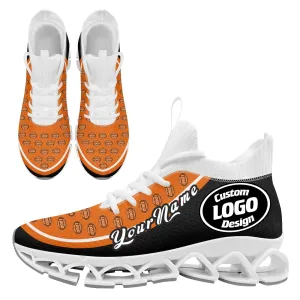 Corporate Gifts,Custom Orange Dark Gray Maxsoul Shoes Personalized Sneaker FN030XD-D020388-4