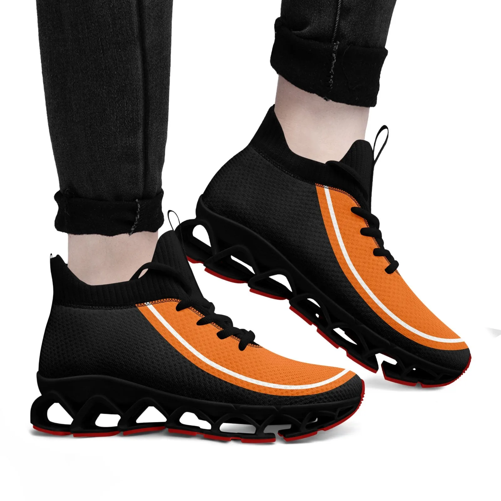 Corporate Gifts,Custom Orange Dark Gray Maxsoul Shoes Personalized Sneaker FN030XD-D020388-4