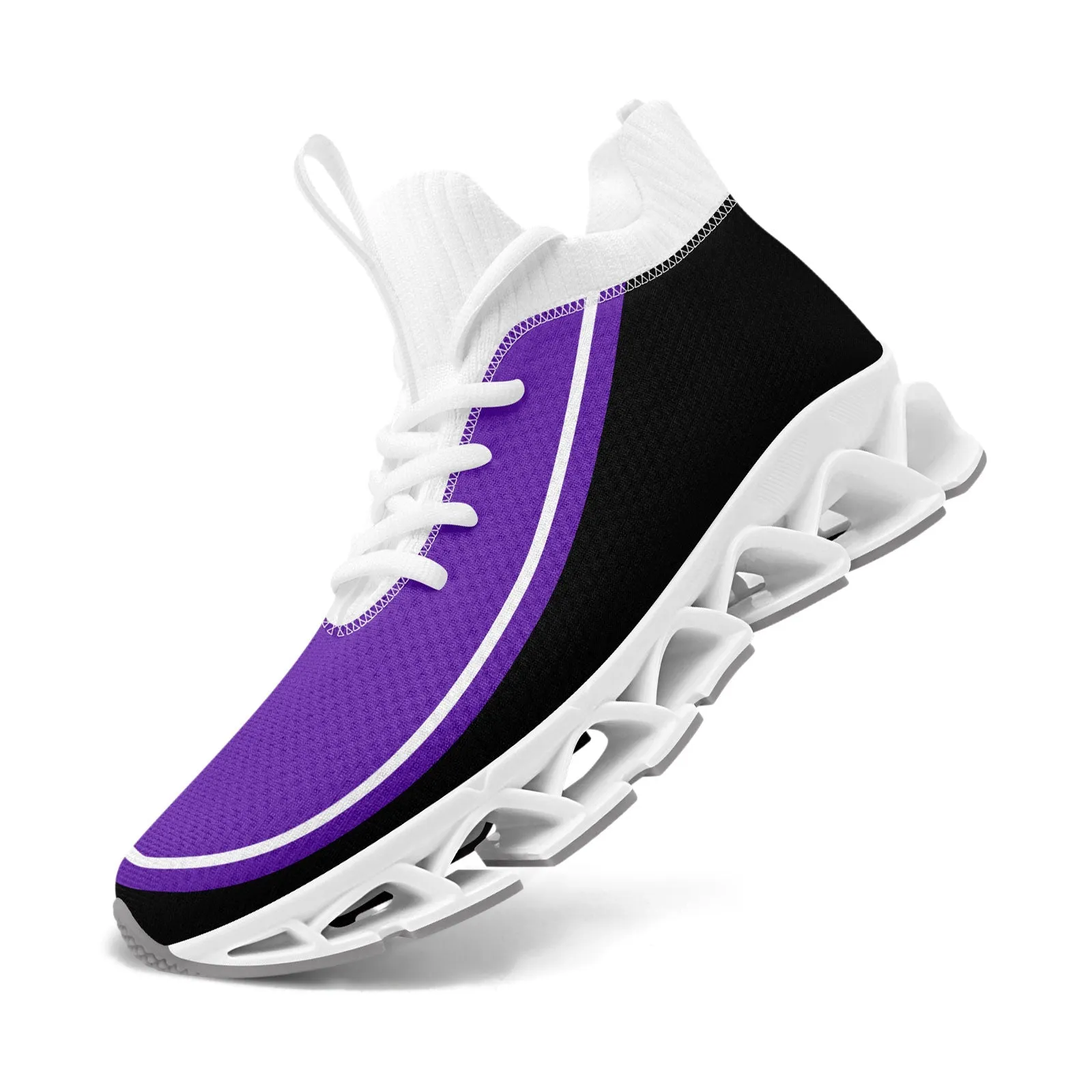 Corporate Gifts,Custom Purple Black Maxsoul Shoes Personalized Sneaker FN030XD-D020388-15