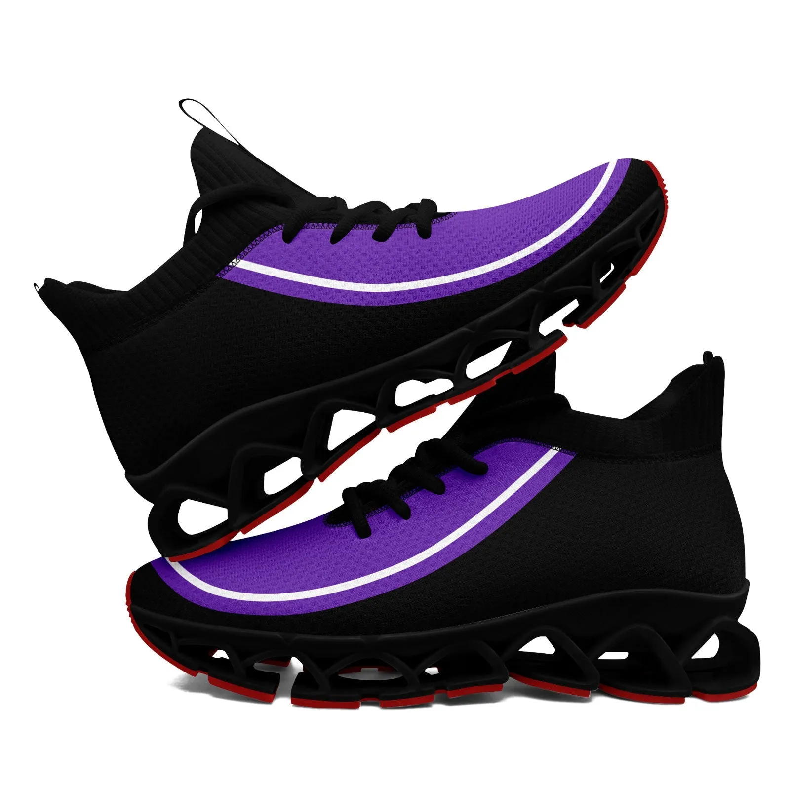 Corporate Gifts,Custom Purple Black Maxsoul Shoes Personalized Sneaker FN030XD-D020388-15