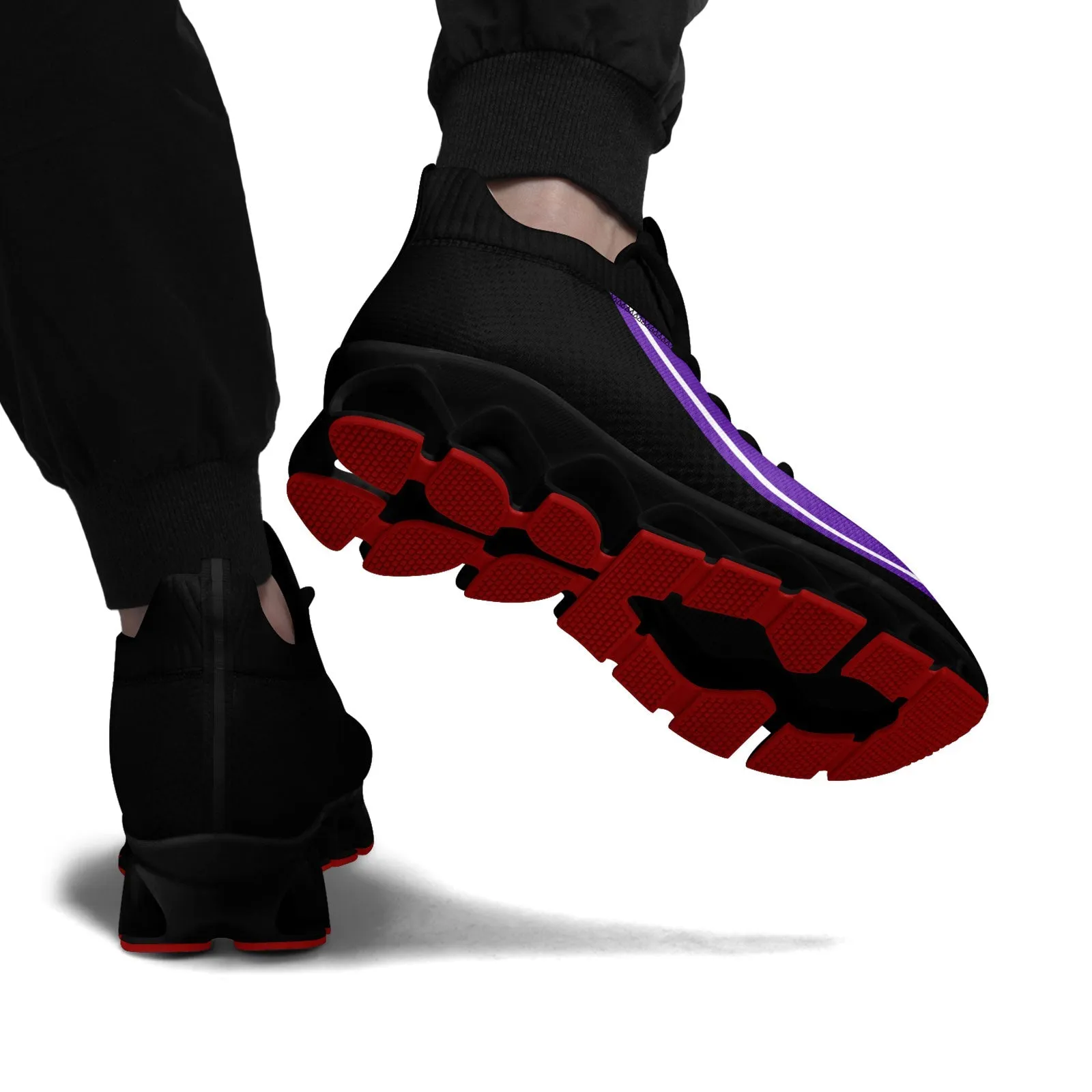 Corporate Gifts,Custom Purple Black Maxsoul Shoes Personalized Sneaker FN030XD-D020388-15