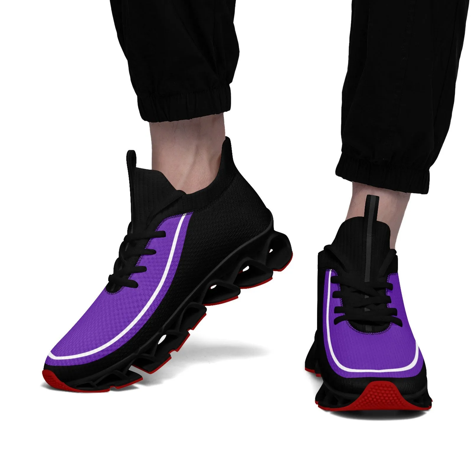Corporate Gifts,Custom Purple Black Maxsoul Shoes Personalized Sneaker FN030XD-D020388-15