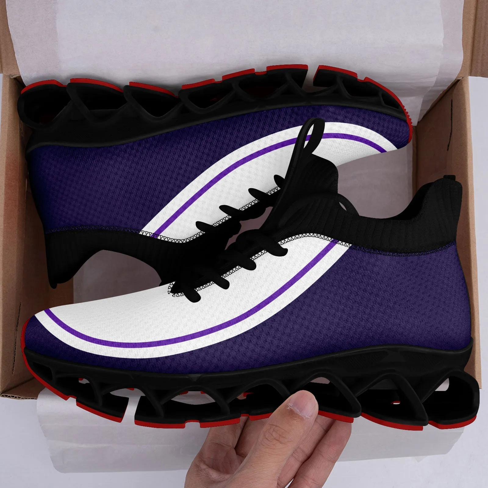 Corporate Gifts,Custom Purple Cream Maxsoul Shoes Personalized Sneaker FN030XD-D020388-16