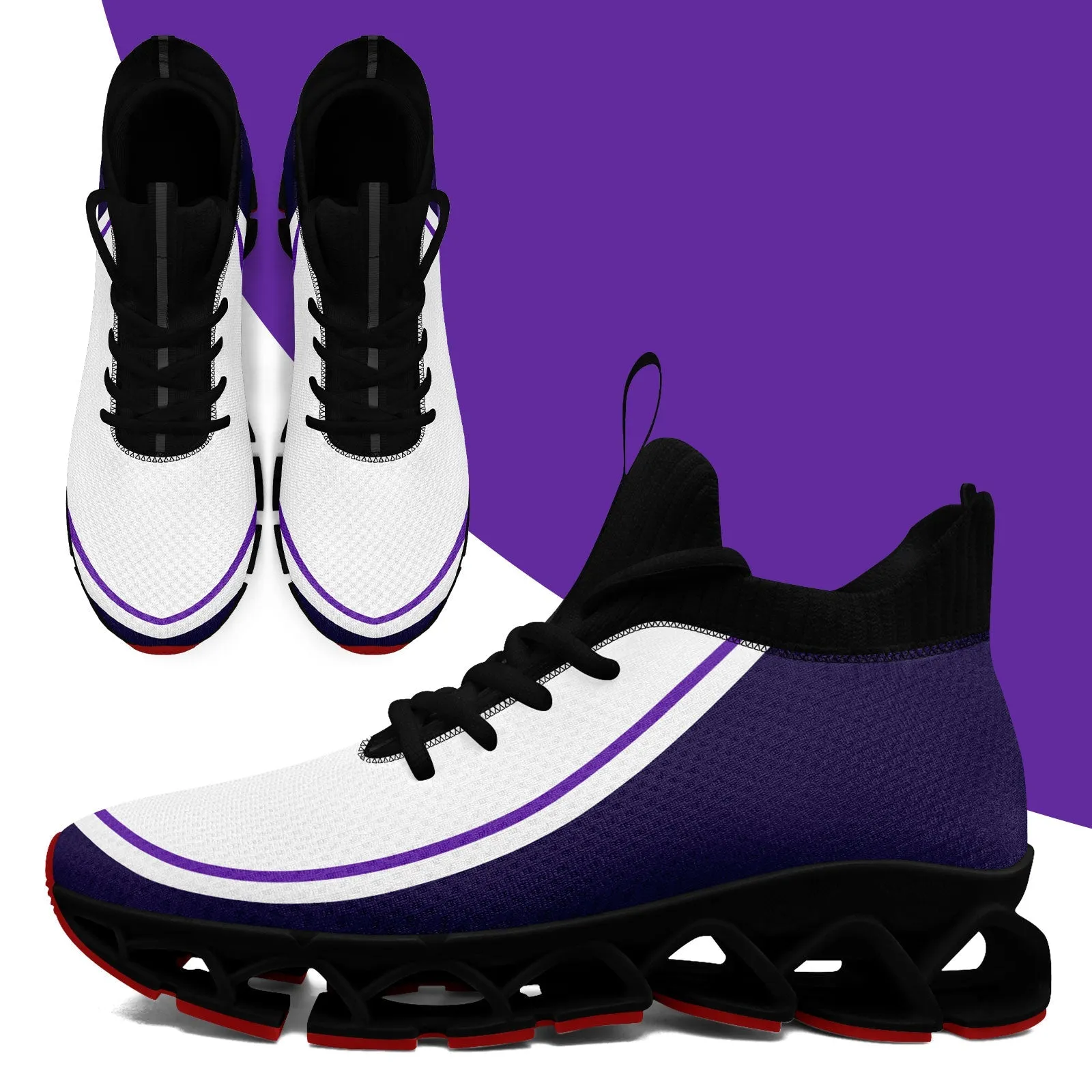 Corporate Gifts,Custom Purple Cream Maxsoul Shoes Personalized Sneaker FN030XD-D020388-16