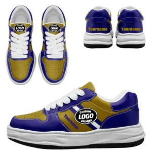 Corporate Gifts,Custom Purple Yellow Baltimore Shoes Personalized Sneaker FN032-D020389-2