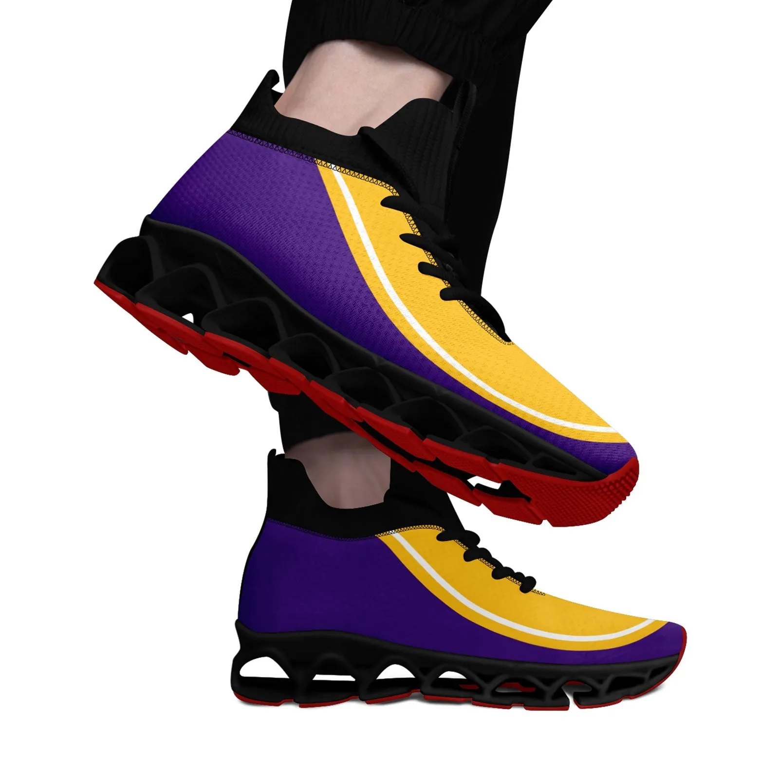 Corporate Gifts,Custom Purple Yellow Maxsoul Shoes Personalized Sneaker FN030XD-D020388-26
