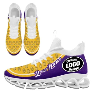 Corporate Gifts,Custom Purple Yellow Maxsoul Shoes Personalized Sneaker FN030XD-D020388-26