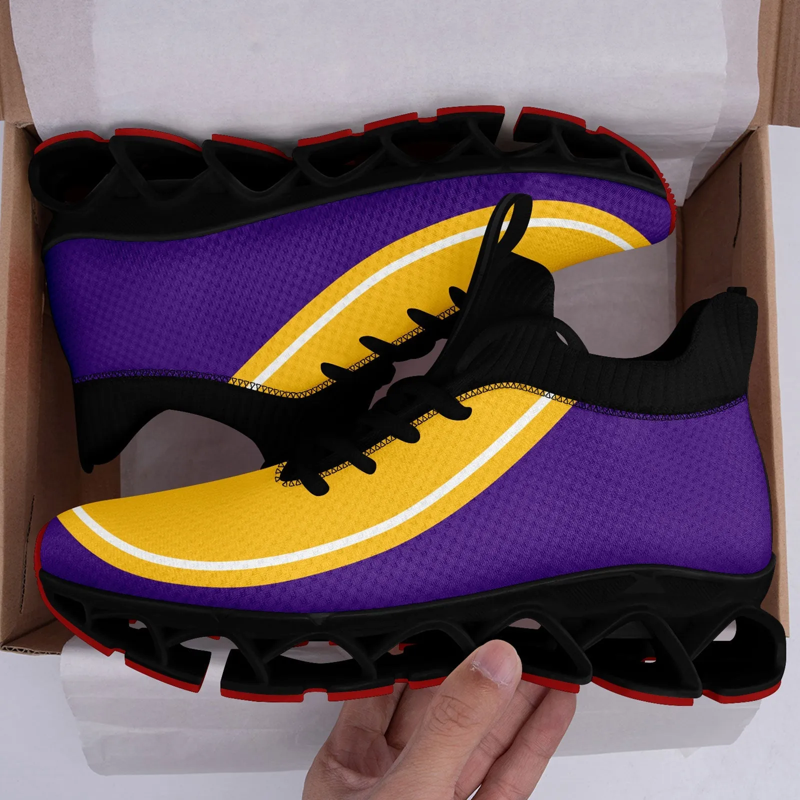 Corporate Gifts,Custom Purple Yellow Maxsoul Shoes Personalized Sneaker FN030XD-D020388-26