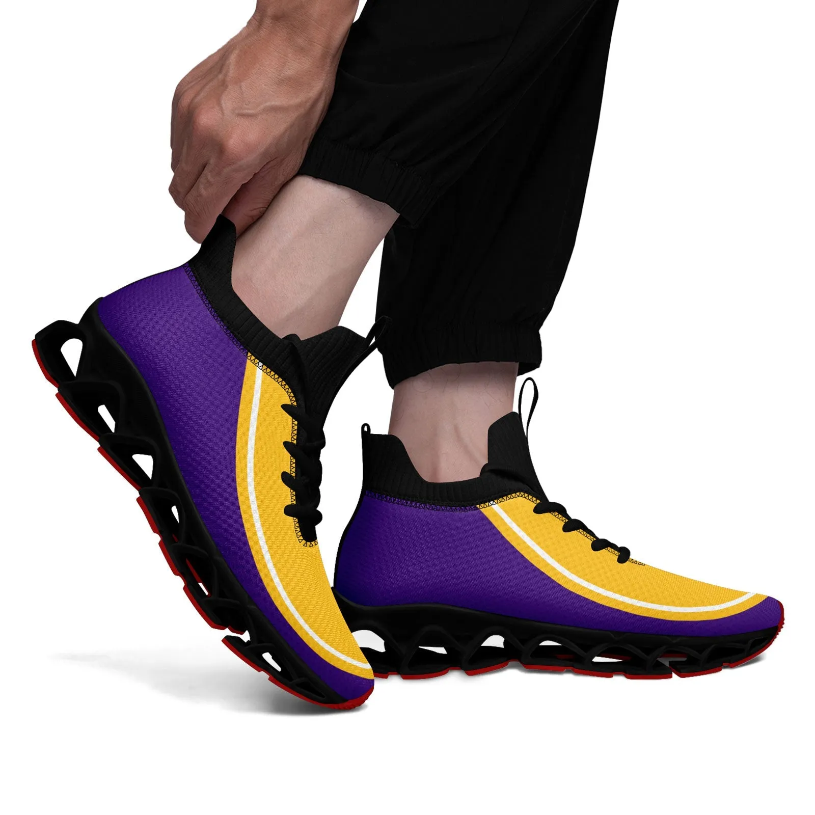 Corporate Gifts,Custom Purple Yellow Maxsoul Shoes Personalized Sneaker FN030XD-D020388-26