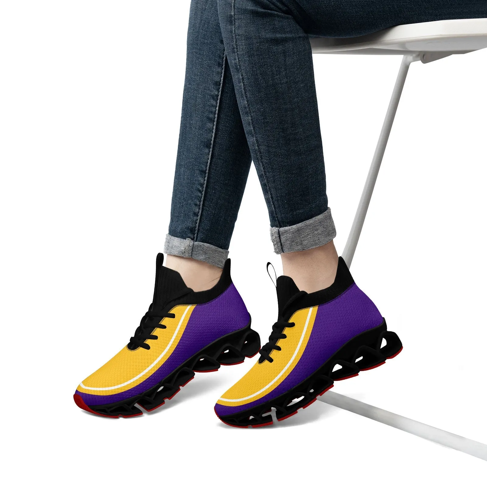 Corporate Gifts,Custom Purple Yellow Maxsoul Shoes Personalized Sneaker FN030XD-D020388-26