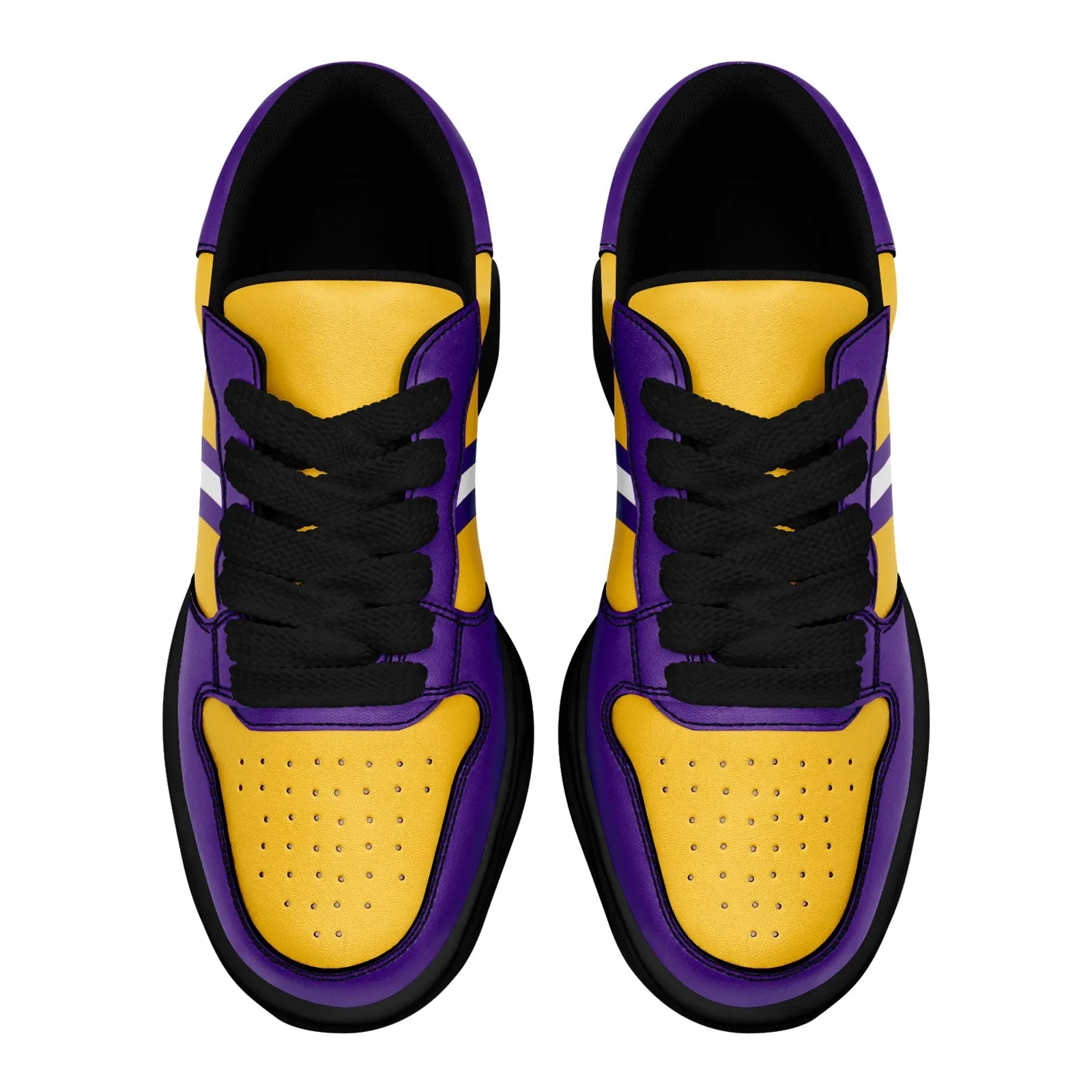 Corporate Gifts,Custom Purple Yellow Minnesota Shoes Personalized Sneaker FN032-D020389-17