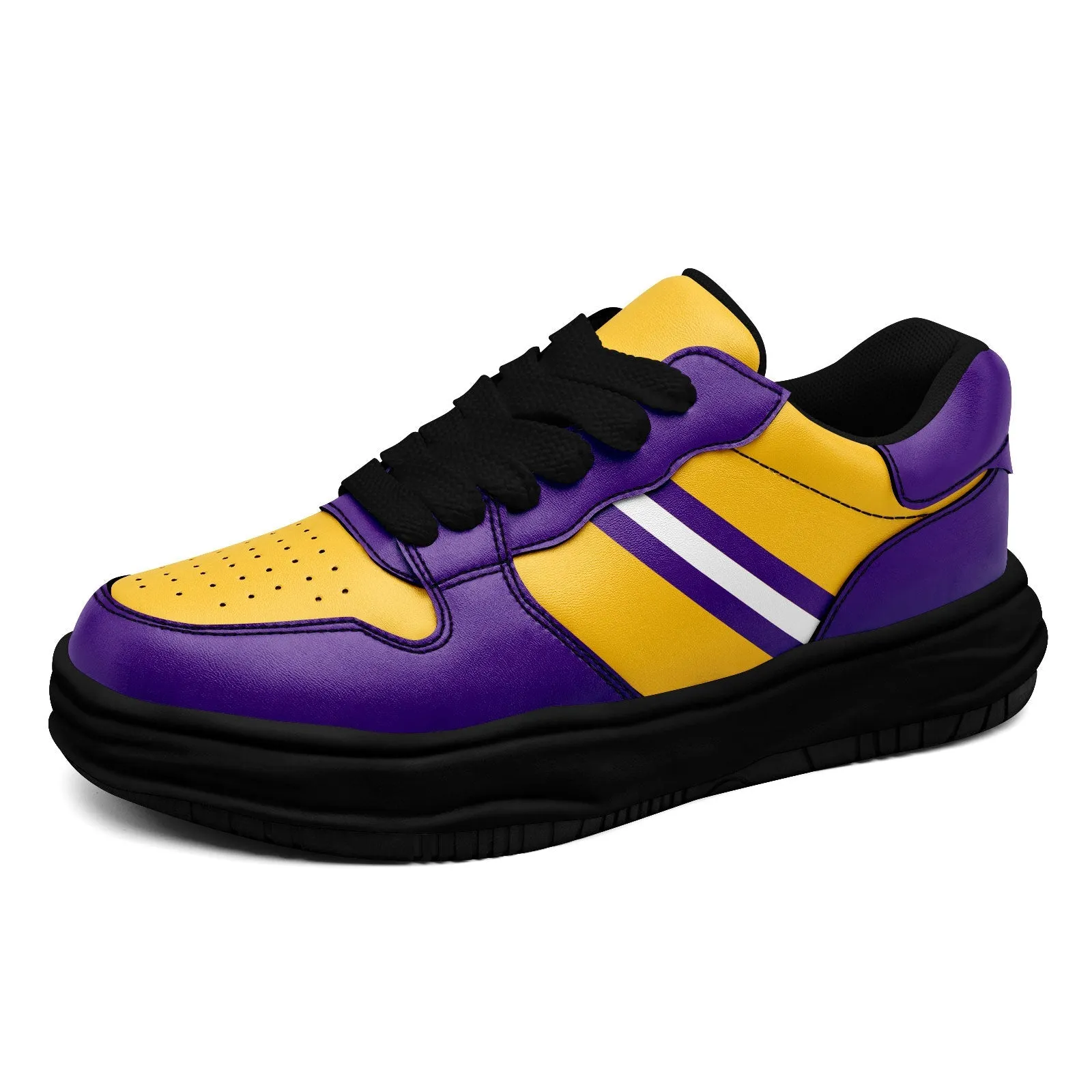 Corporate Gifts,Custom Purple Yellow Minnesota Shoes Personalized Sneaker FN032-D020389-17