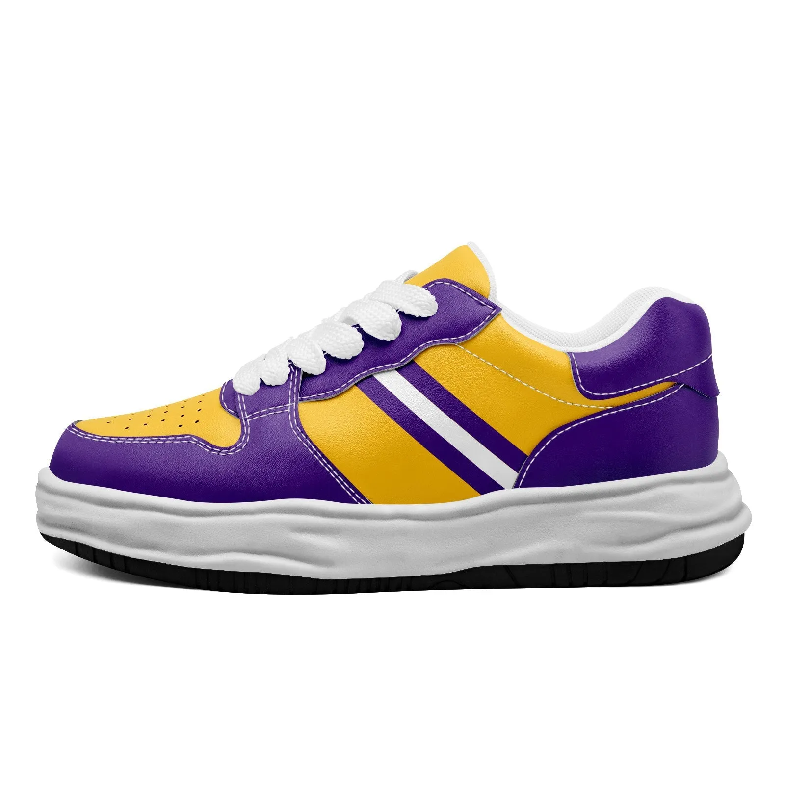 Corporate Gifts,Custom Purple Yellow Minnesota Shoes Personalized Sneaker FN032-D020389-17