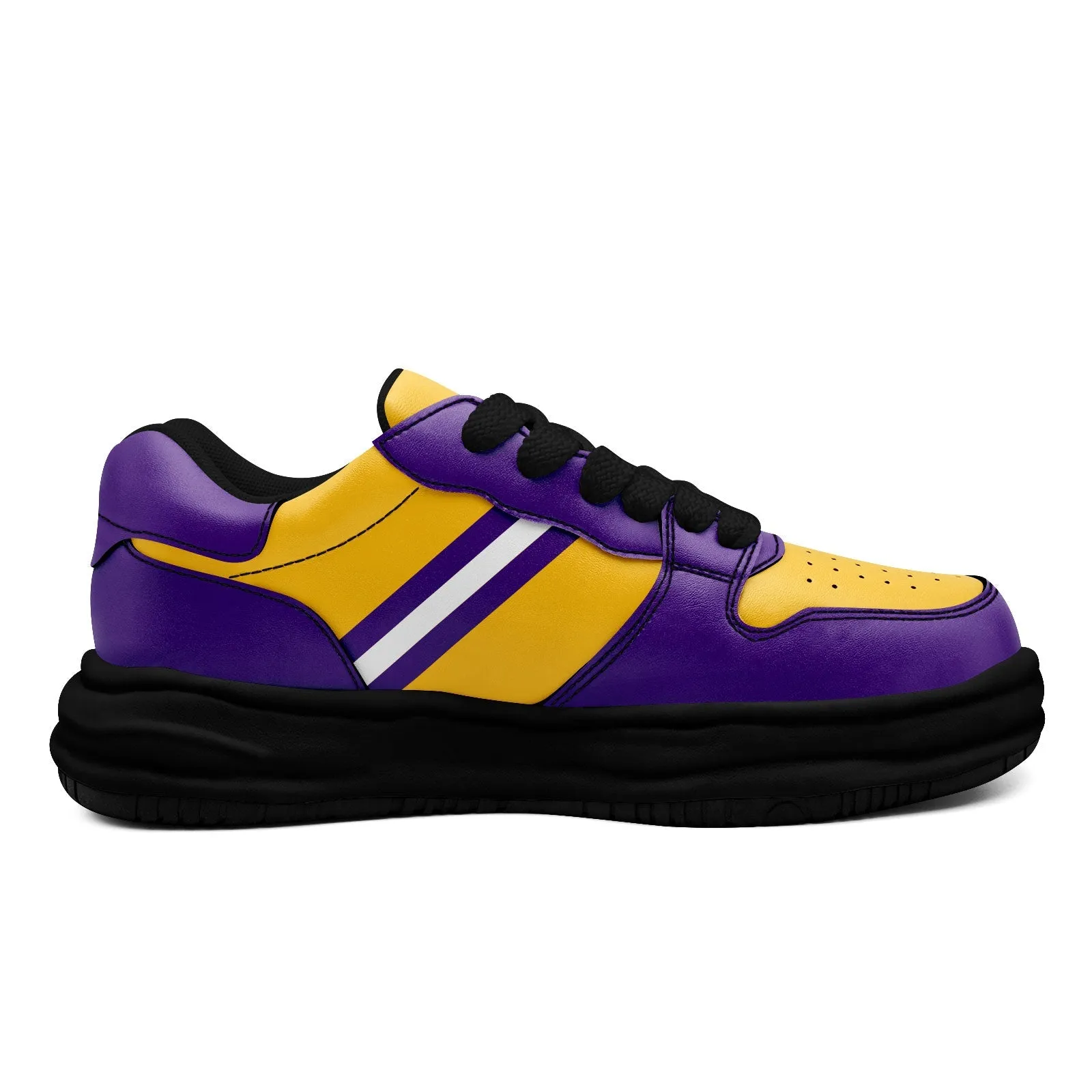 Corporate Gifts,Custom Purple Yellow Minnesota Shoes Personalized Sneaker FN032-D020389-17