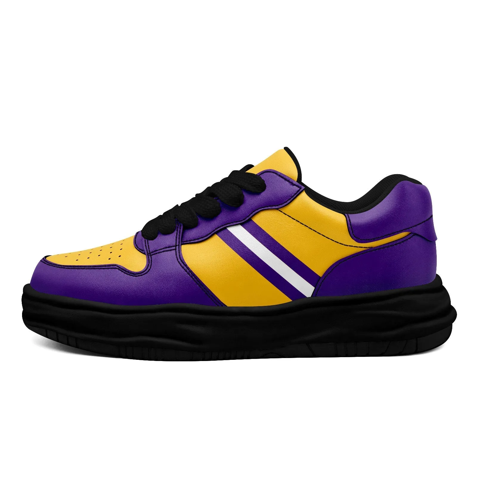 Corporate Gifts,Custom Purple Yellow Minnesota Shoes Personalized Sneaker FN032-D020389-17