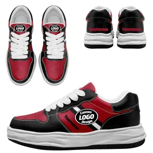 Corporate Gifts,Custom Red Black Atlanta Shoes Personalized Sneaker FN032-D020389-3