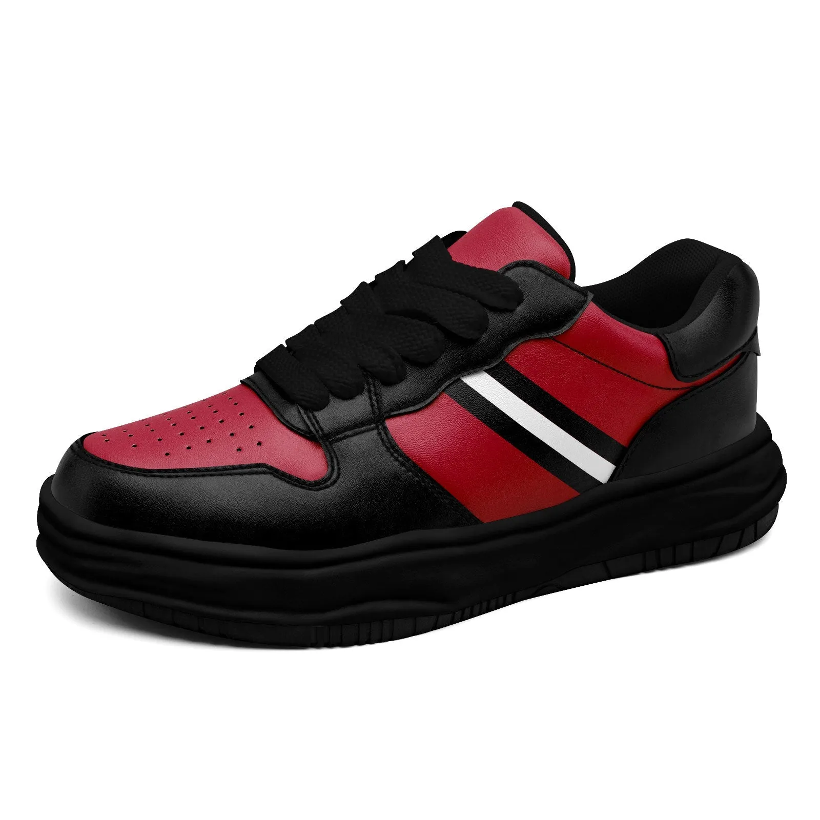 Corporate Gifts,Custom Red Black Atlanta Shoes Personalized Sneaker FN032-D020389-3