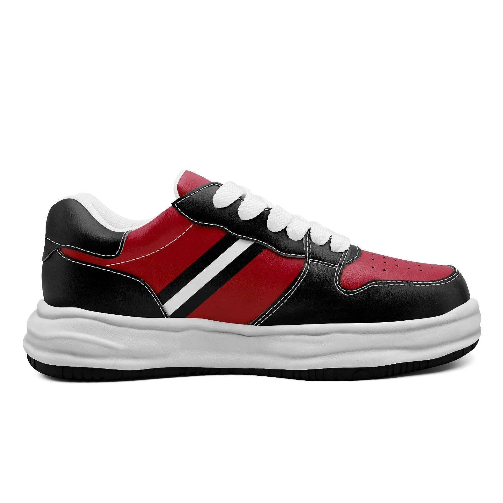 Corporate Gifts,Custom Red Black Atlanta Shoes Personalized Sneaker FN032-D020389-3