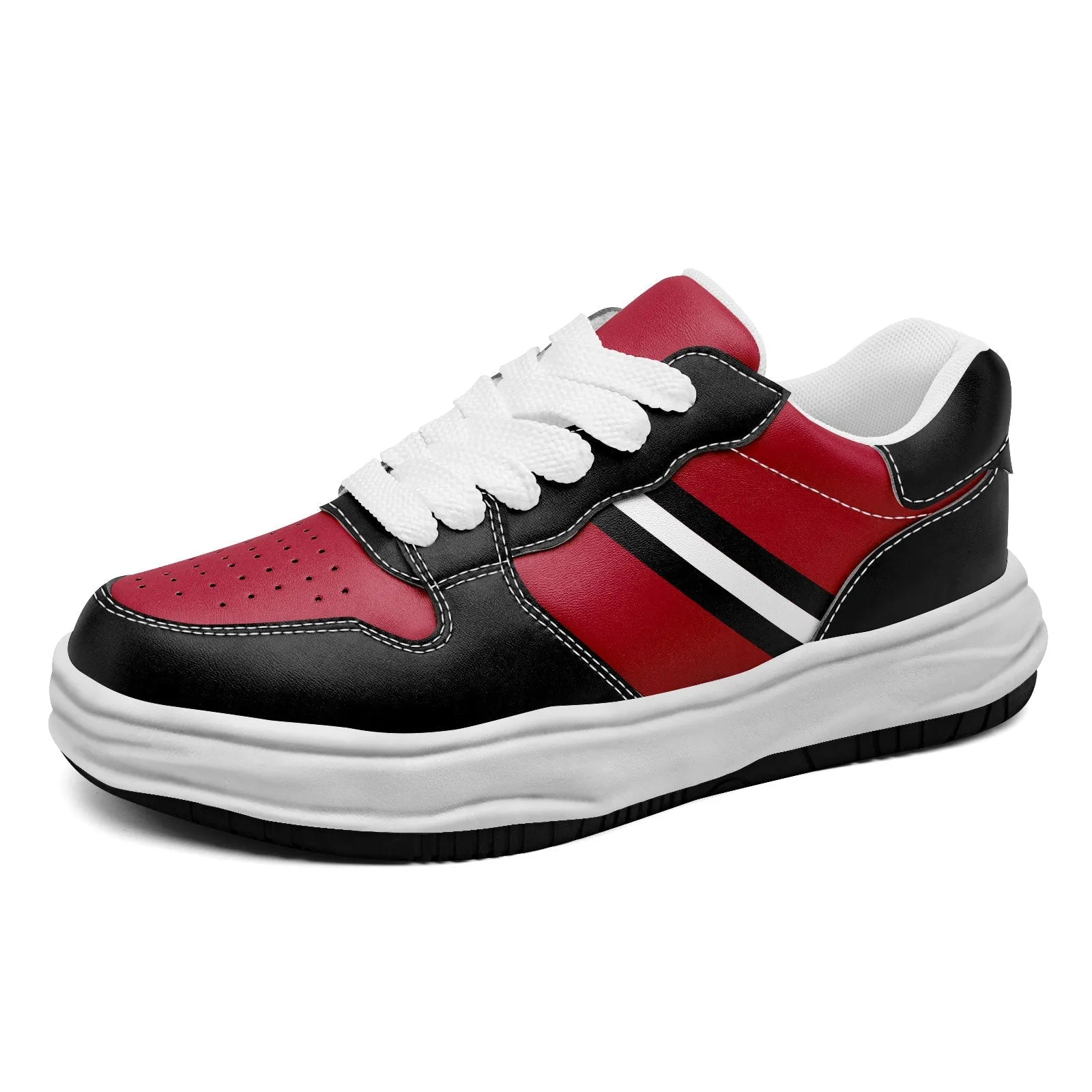 Corporate Gifts,Custom Red Black Atlanta Shoes Personalized Sneaker FN032-D020389-3