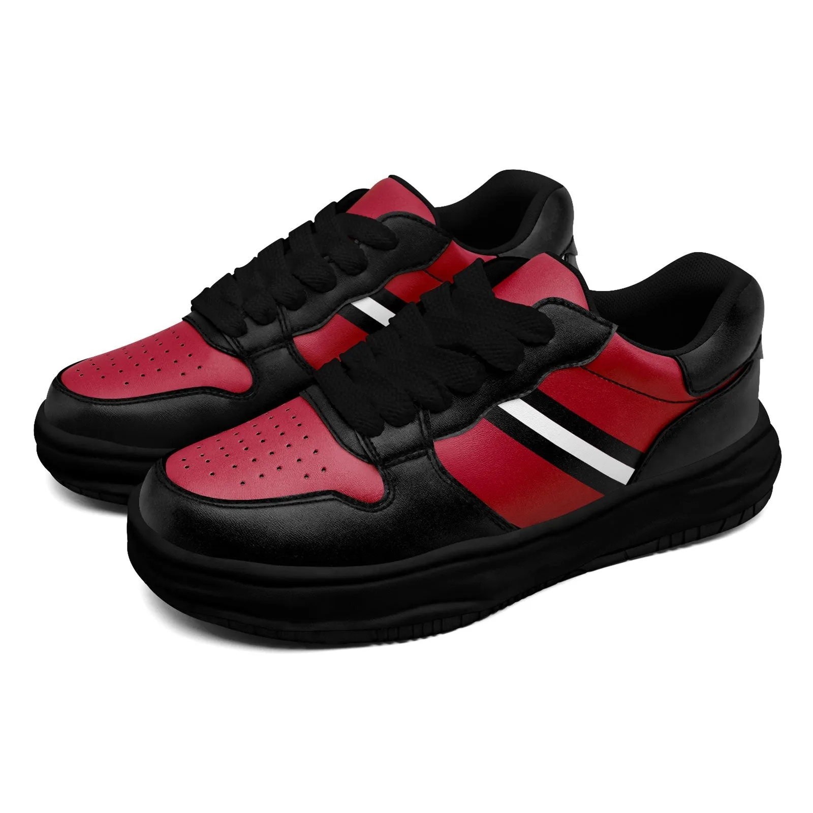 Corporate Gifts,Custom Red Black Atlanta Shoes Personalized Sneaker FN032-D020389-3