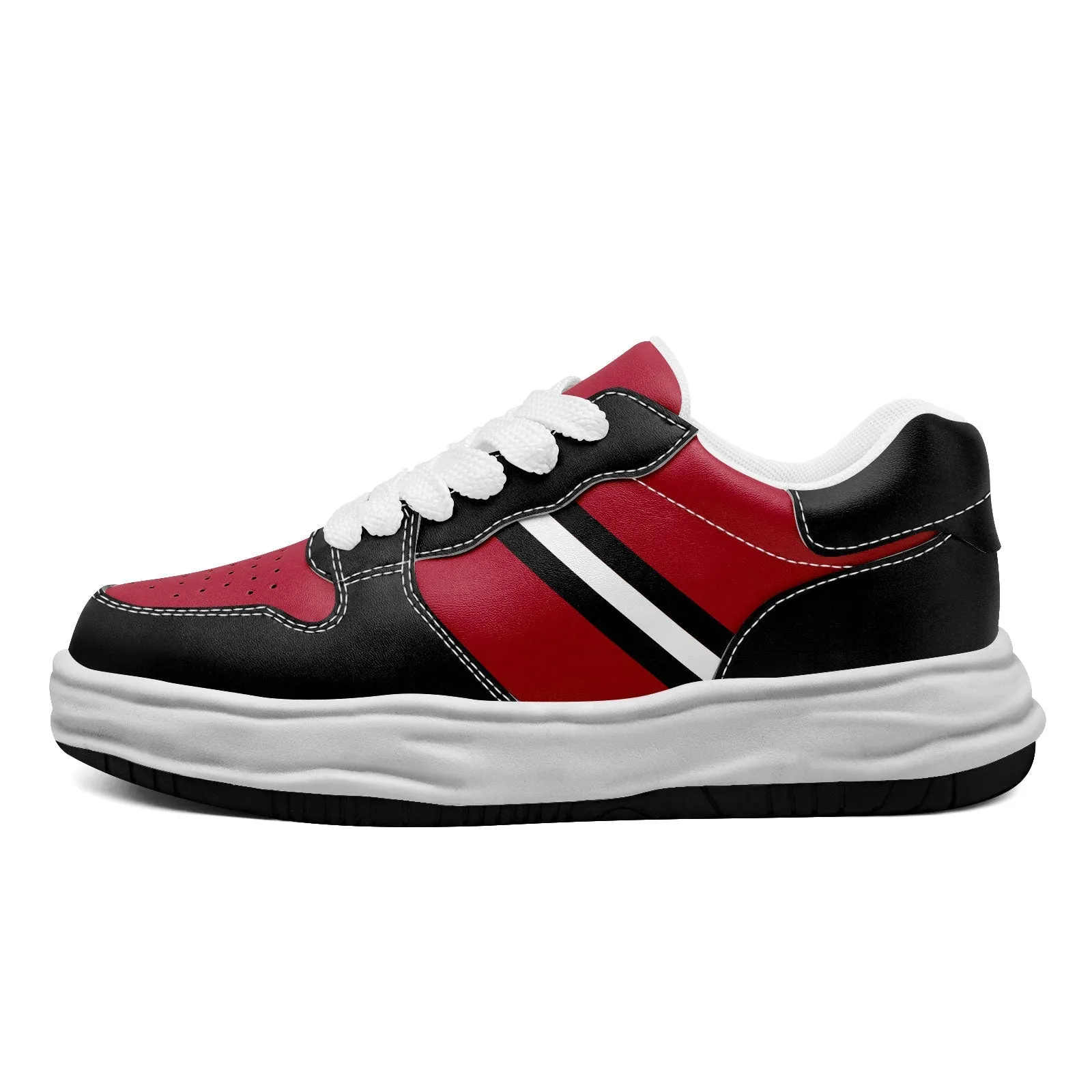 Corporate Gifts,Custom Red Black Atlanta Shoes Personalized Sneaker FN032-D020389-3