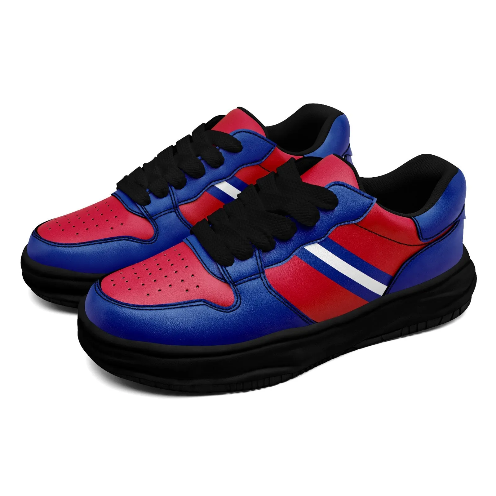 Corporate Gifts,Custom Red Blue Buffalo Shoes Personalized Sneaker FN032-D020389-4
