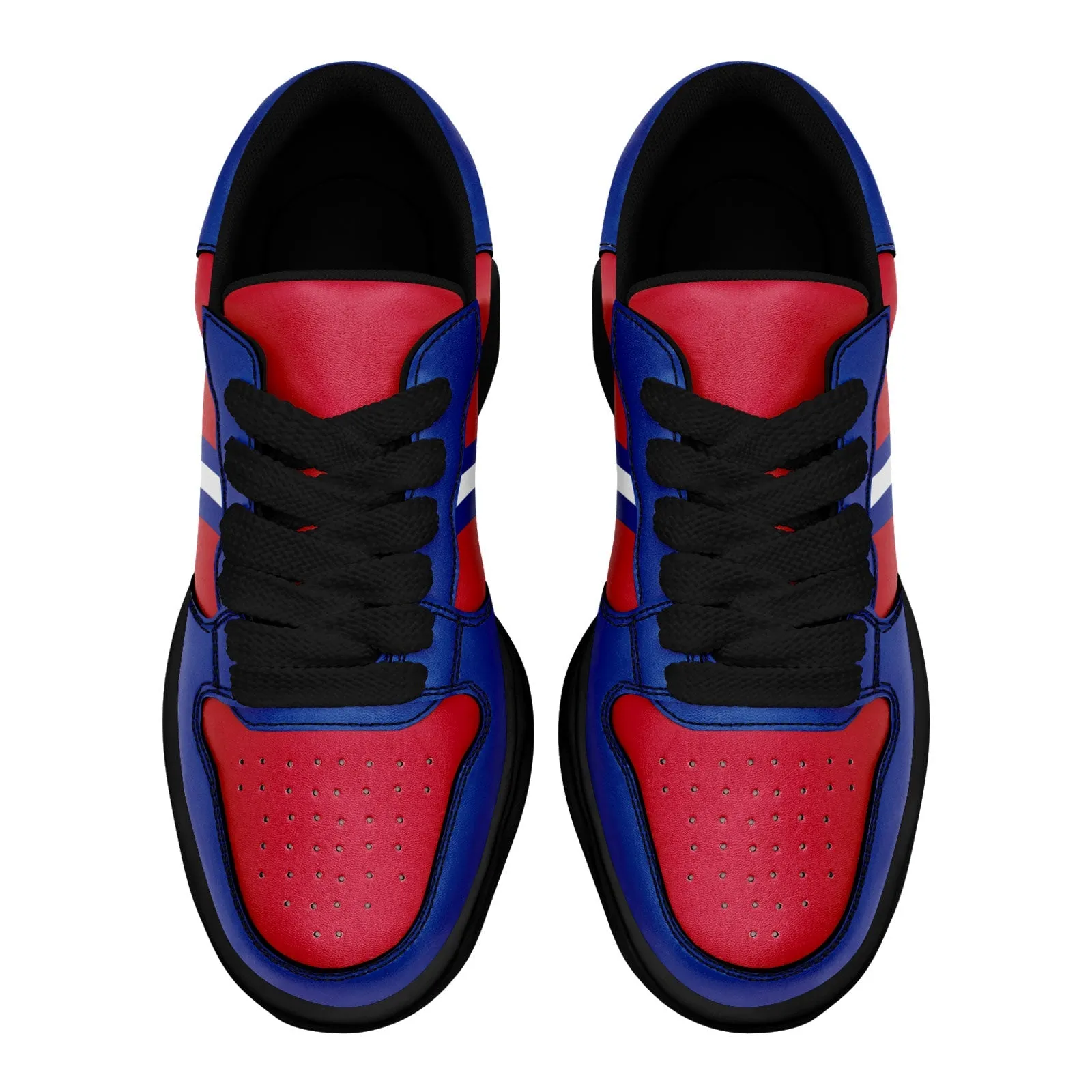 Corporate Gifts,Custom Red Blue Buffalo Shoes Personalized Sneaker FN032-D020389-4