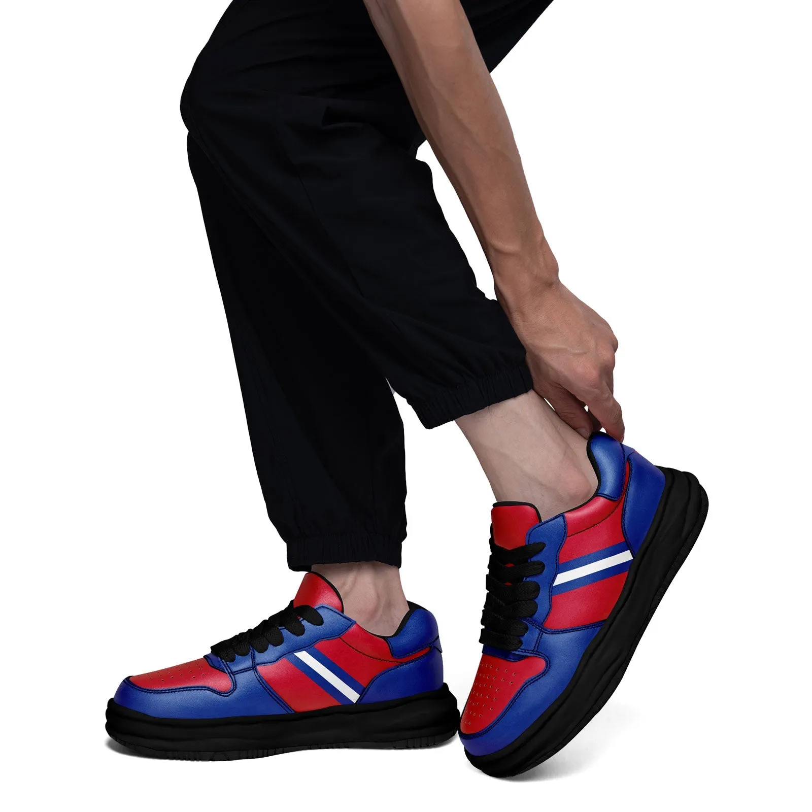 Corporate Gifts,Custom Red Blue Buffalo Shoes Personalized Sneaker FN032-D020389-4