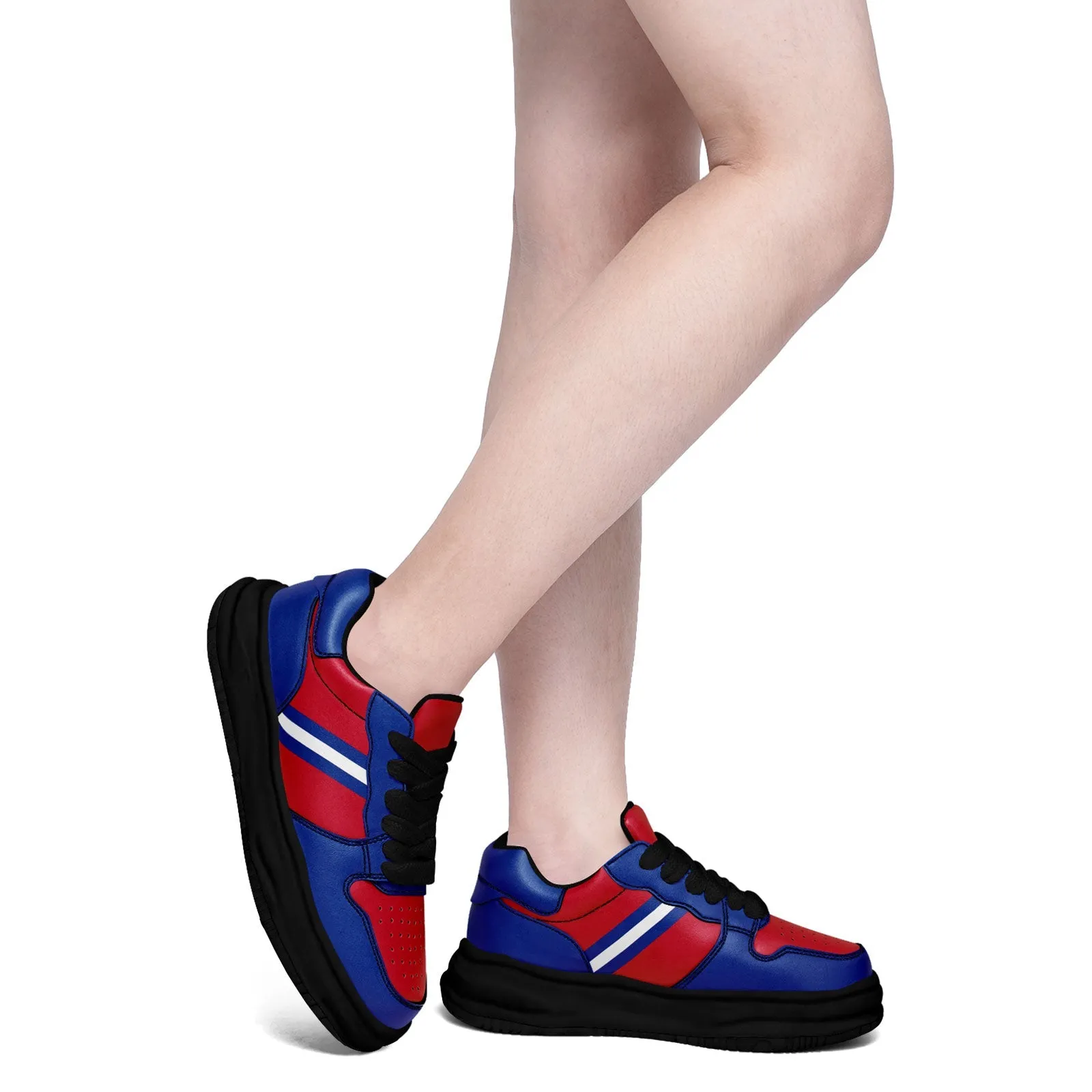 Corporate Gifts,Custom Red Blue Buffalo Shoes Personalized Sneaker FN032-D020389-4