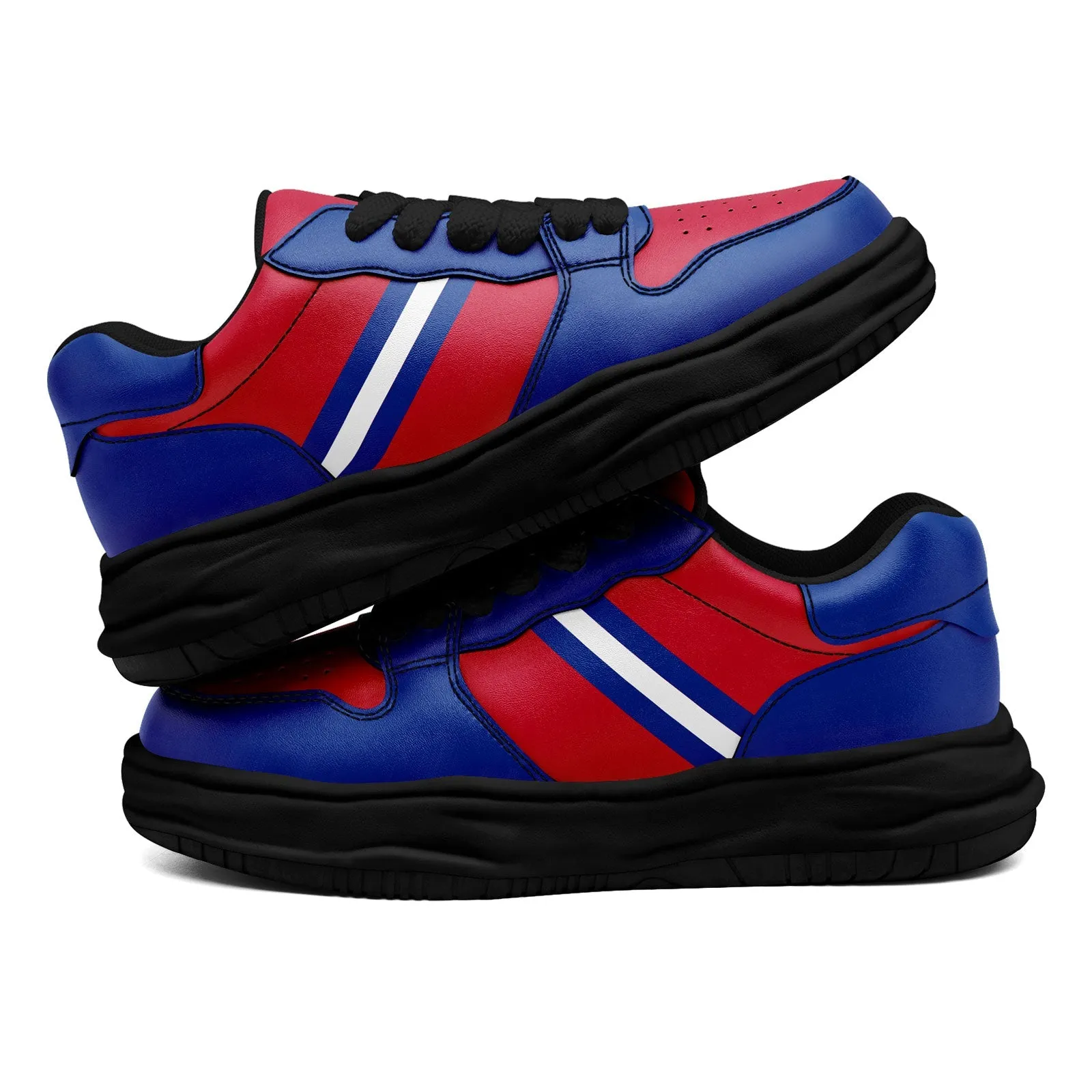 Corporate Gifts,Custom Red Blue Buffalo Shoes Personalized Sneaker FN032-D020389-4
