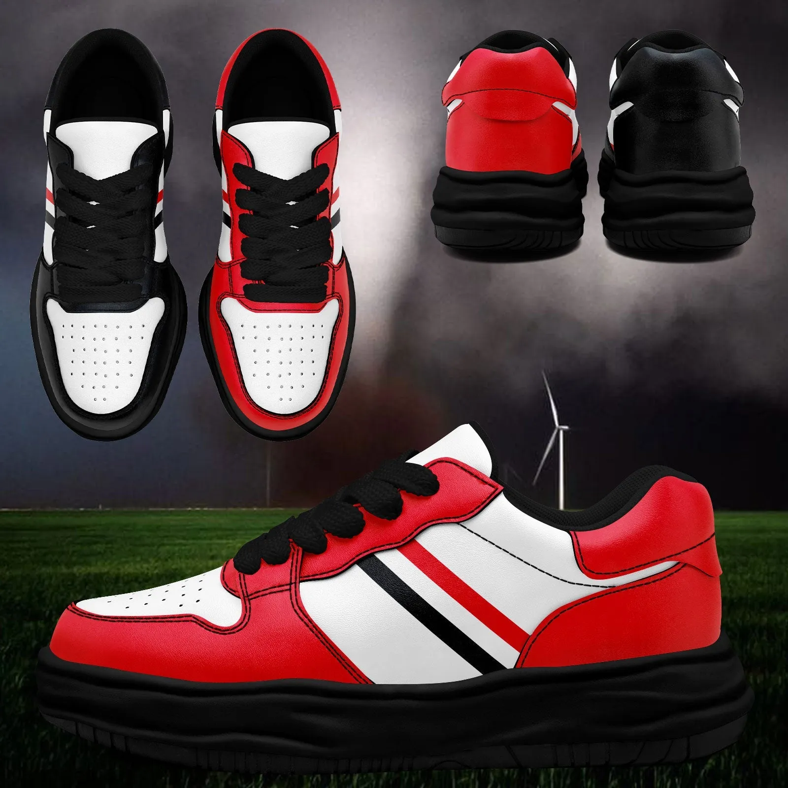 Corporate Gifts,Custom Red Blue Houston Shoes Personalized Sneaker FN032-D020389-12